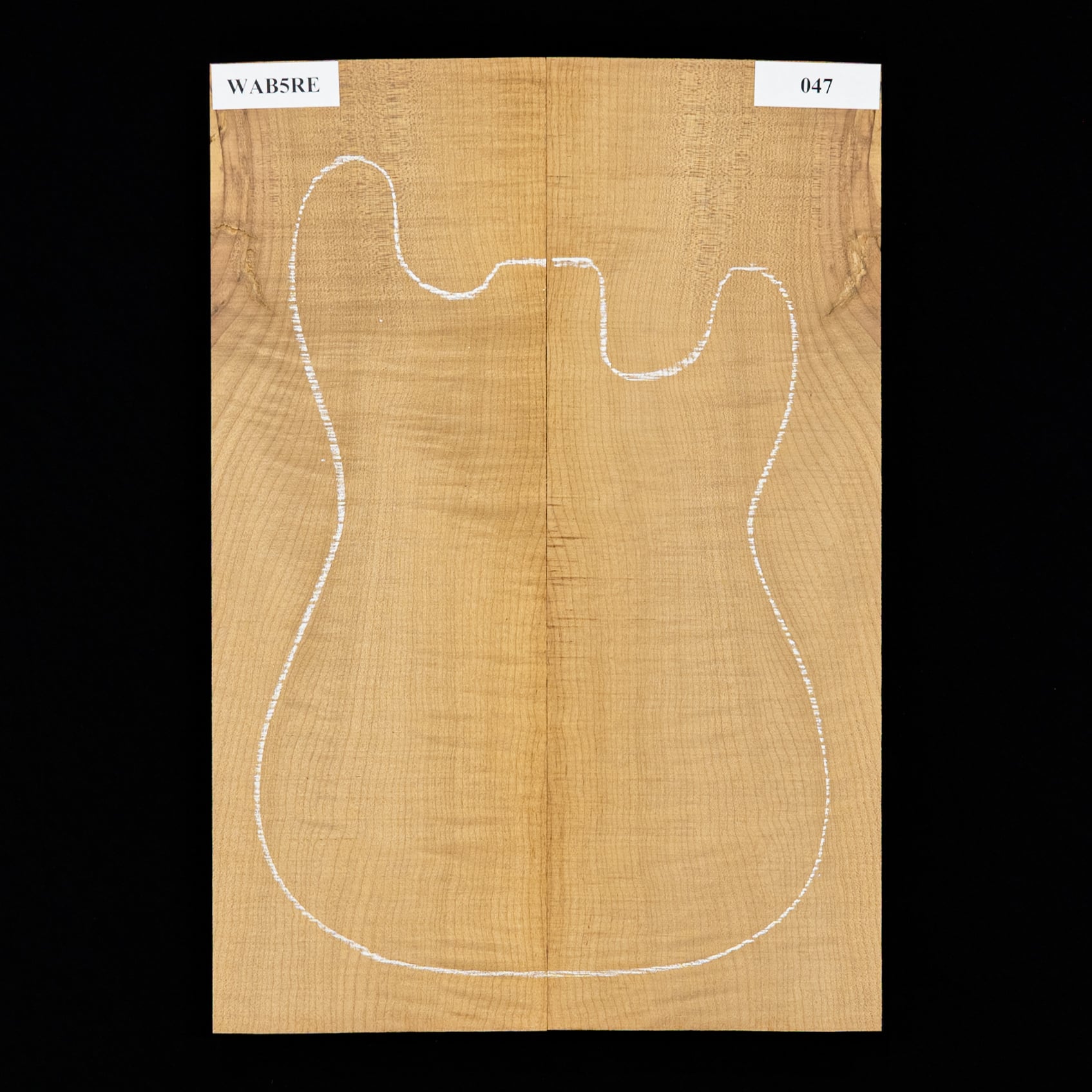 Flame Bigleaf Maple Torrefied Laminated Top - 047 - StewMac