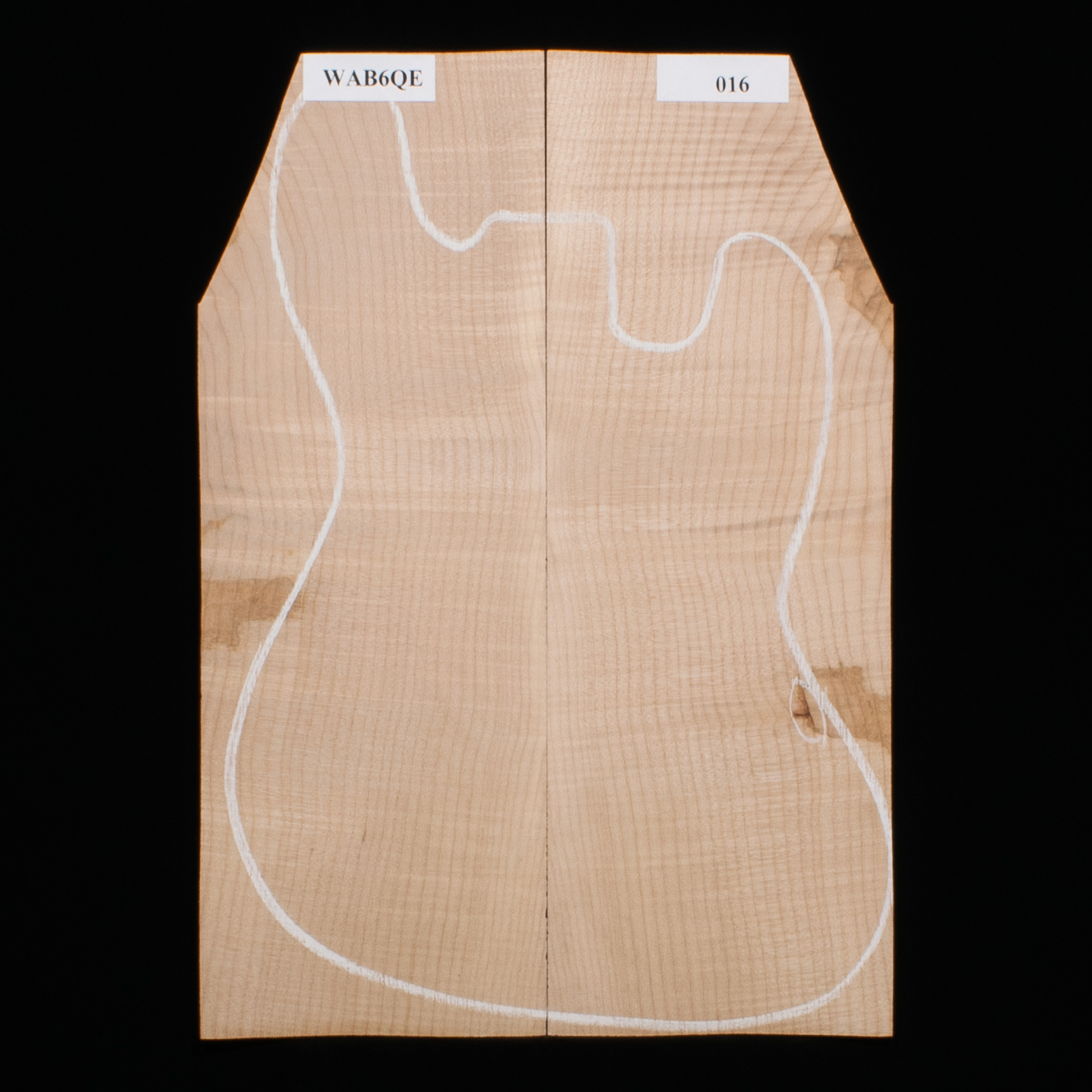 Flame Bigleaf Maple Laminated Top - 016