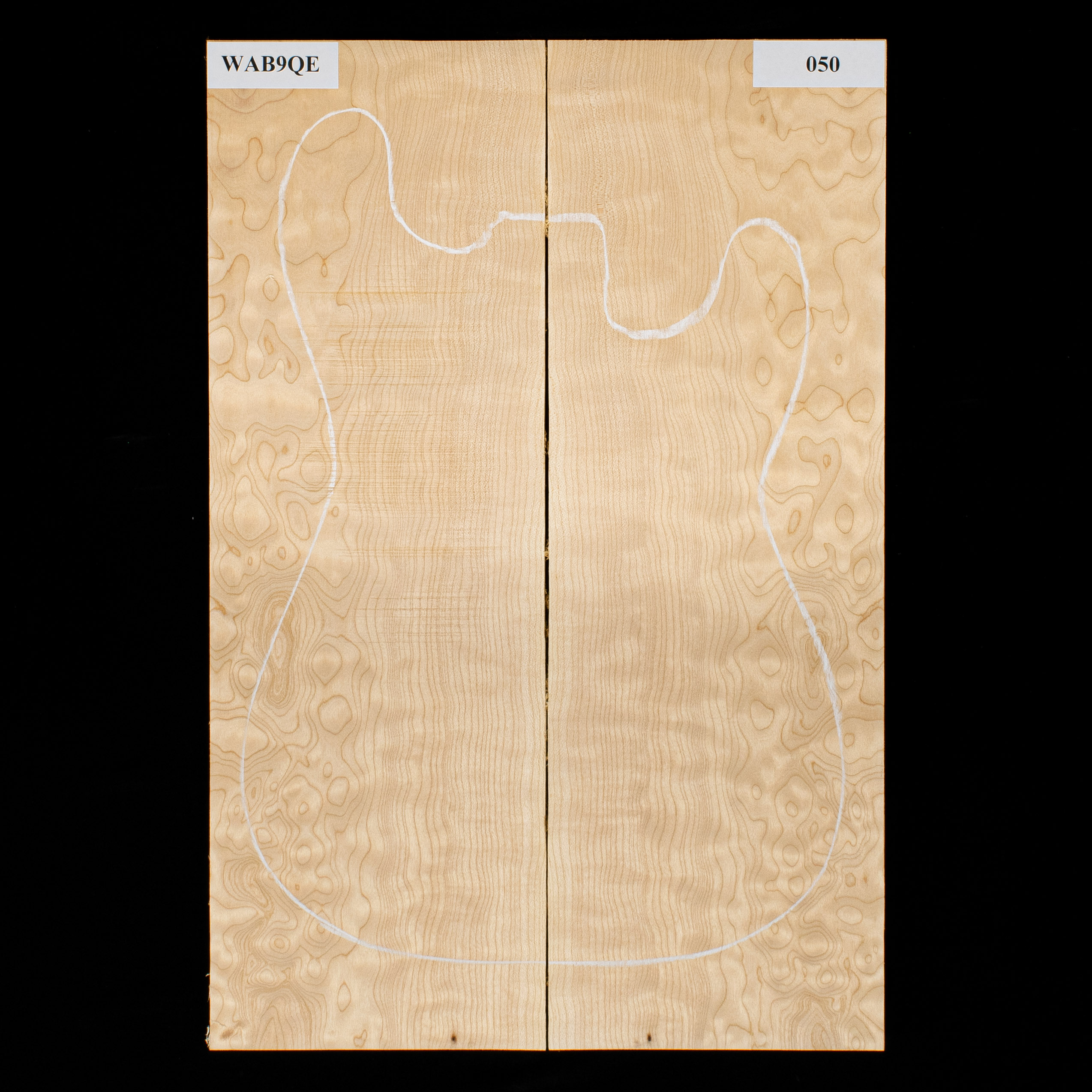Quilted Bigleaf Maple Laminated Top - 050