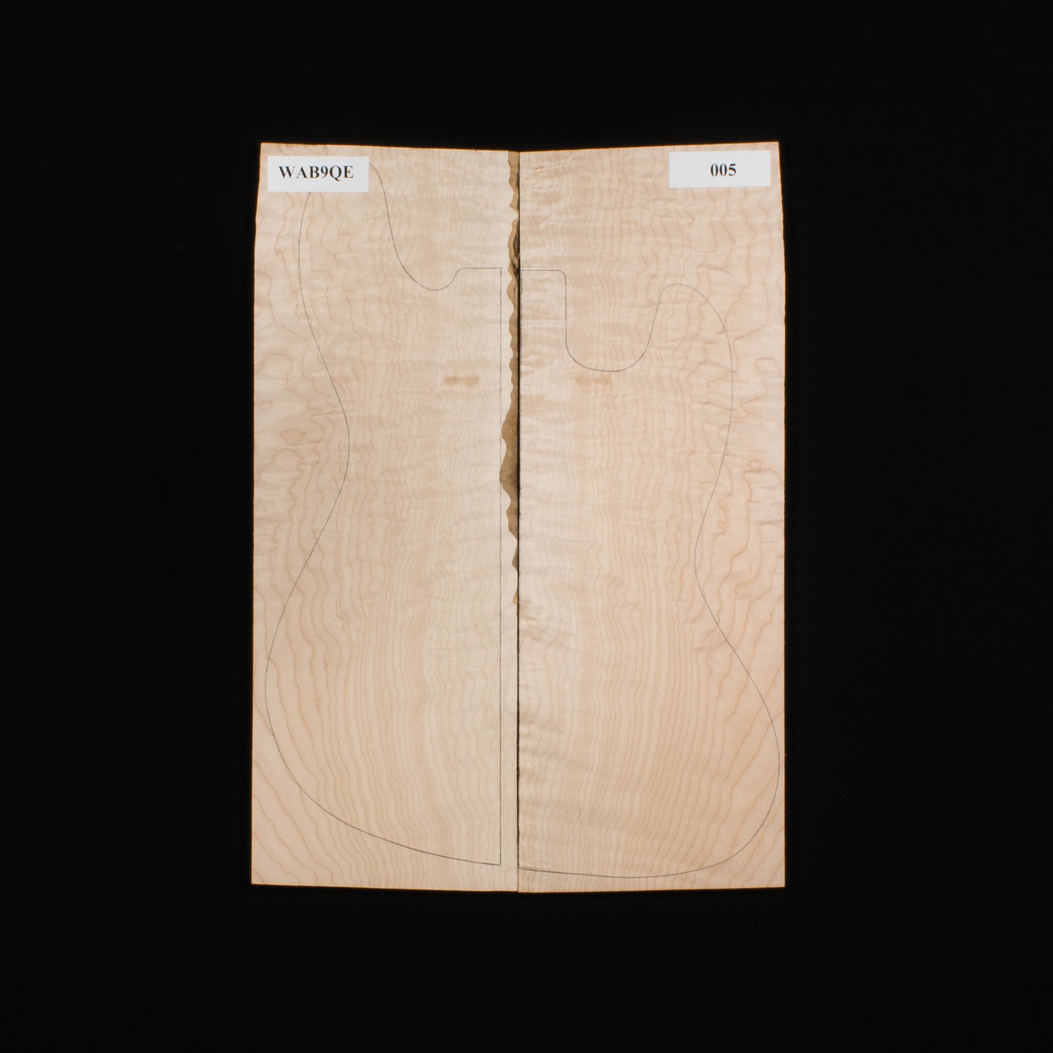 Quilted Bigleaf Maple Laminated Top - 005