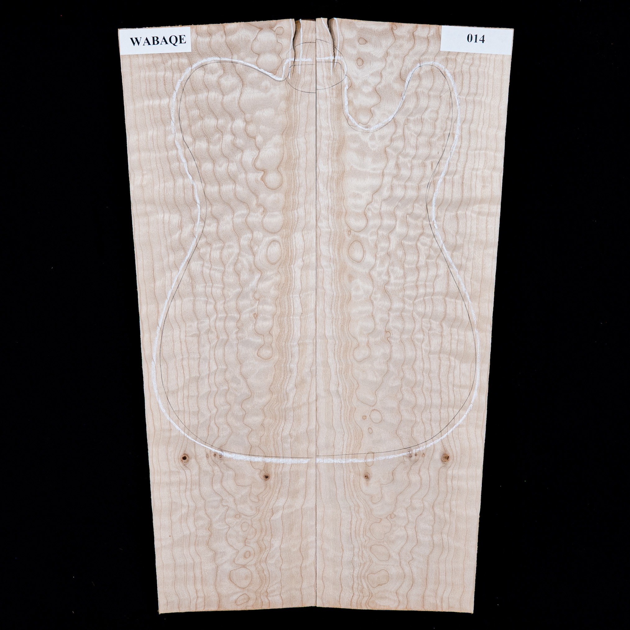 Quilted Bigleaf Maple Laminated Top - 014 - StewMac