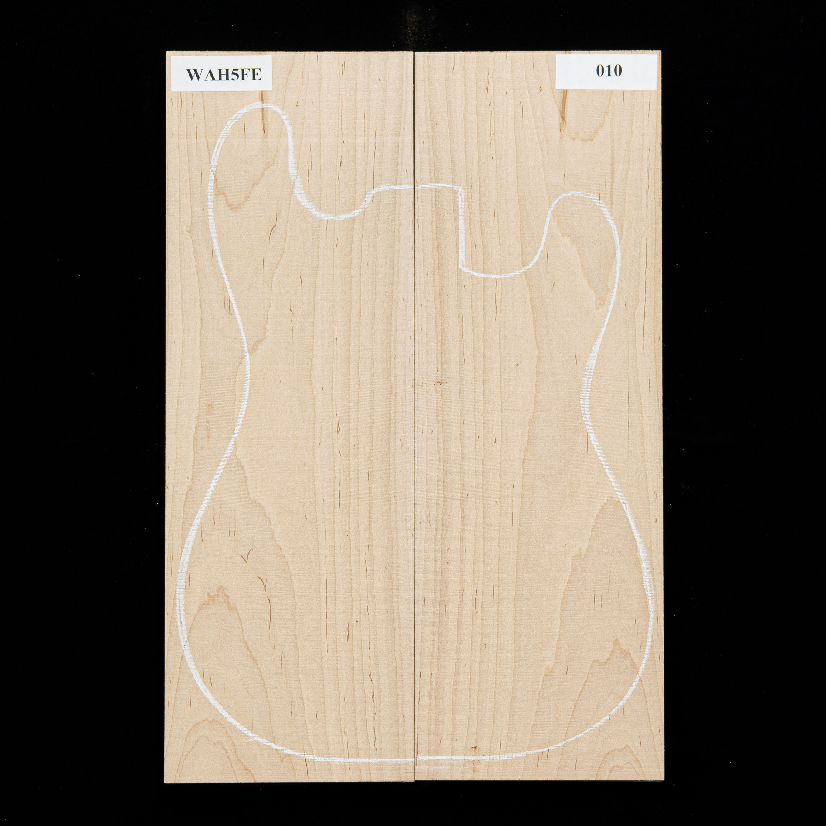 Flame Hard Maple Carved Top for Electric - 010