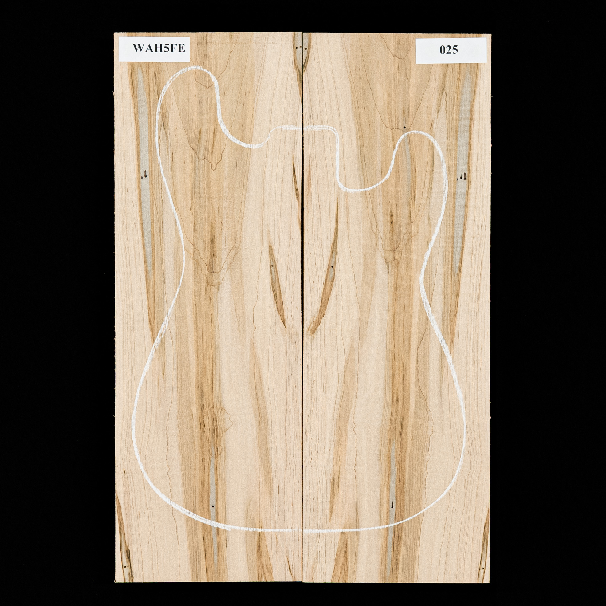 Flame Soft Maple body top材 Flame Maple Guitar Top Set 339 | Luthierwood & Artisan Supplies