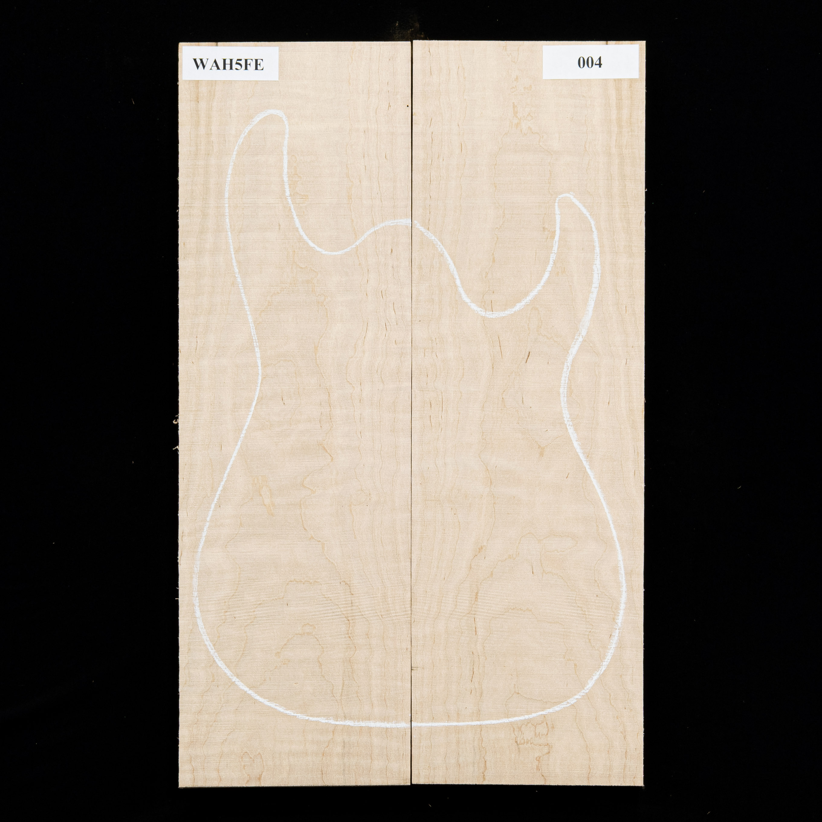 Flame Hard Maple Carved Top for Electric - 004 - StewMac