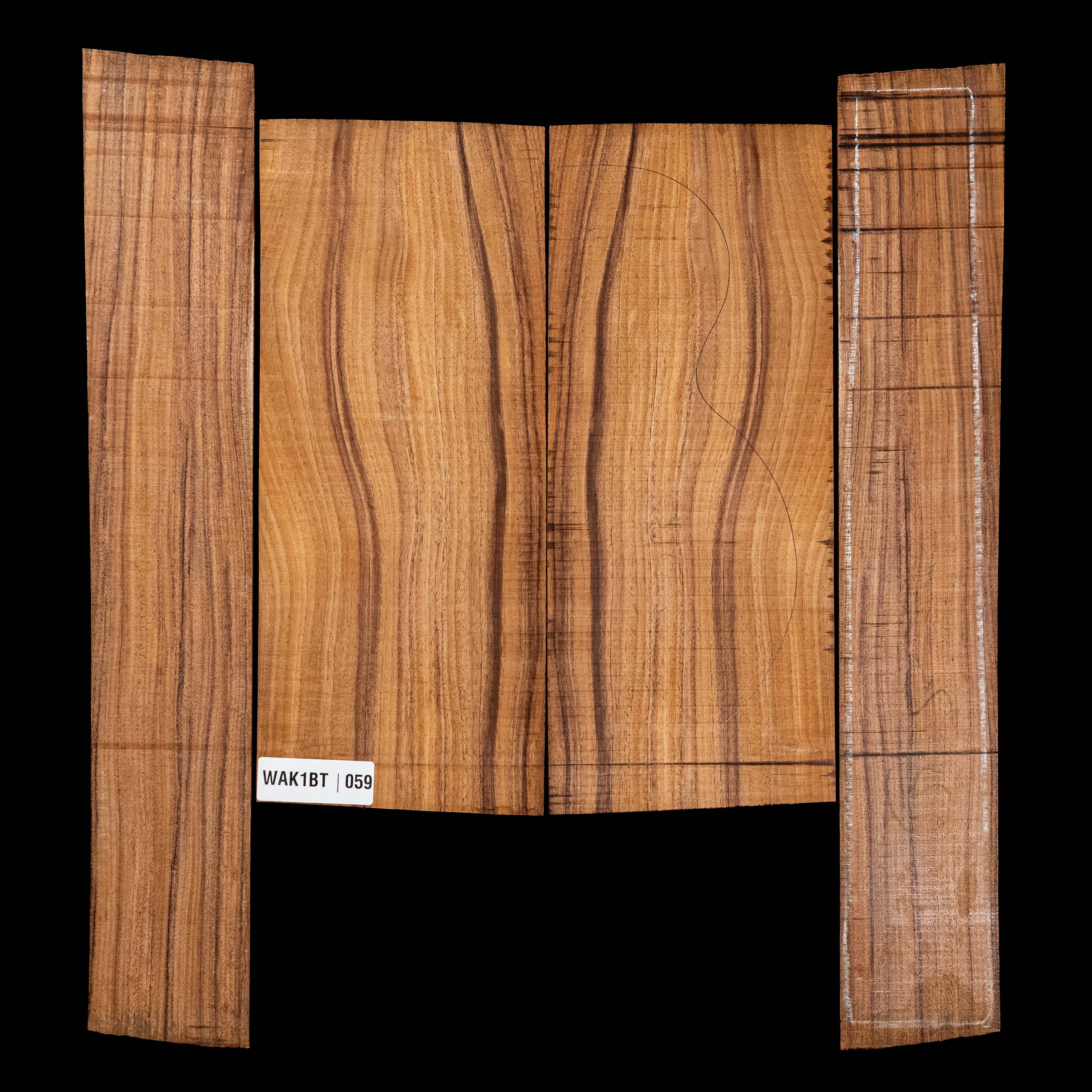 Koa Back + Side Set - 059