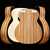 WoodStax Flame Koa OM Guitar Kit, Bolt-on Neck - 036