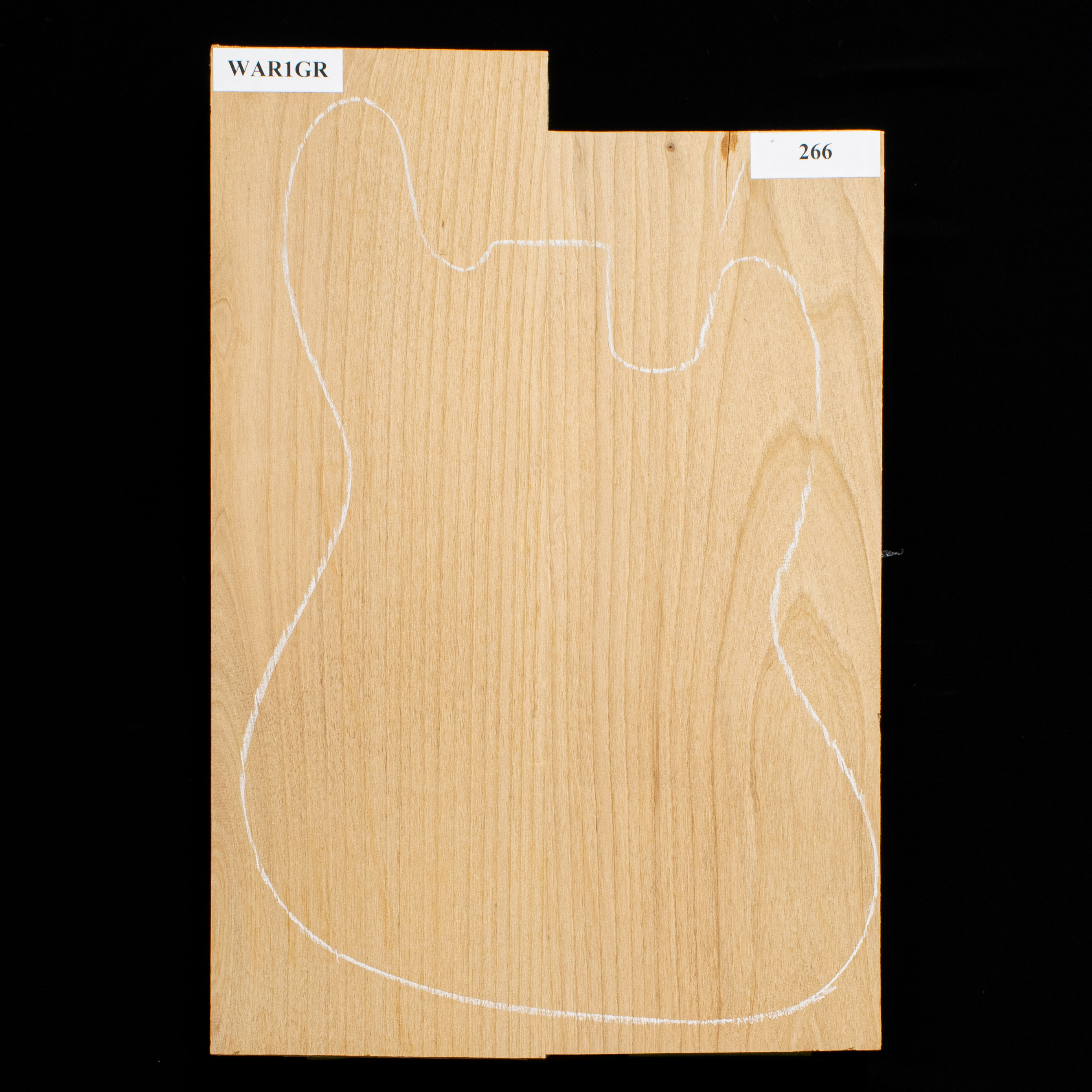 Alder Body Blank, 2-Piece - 266