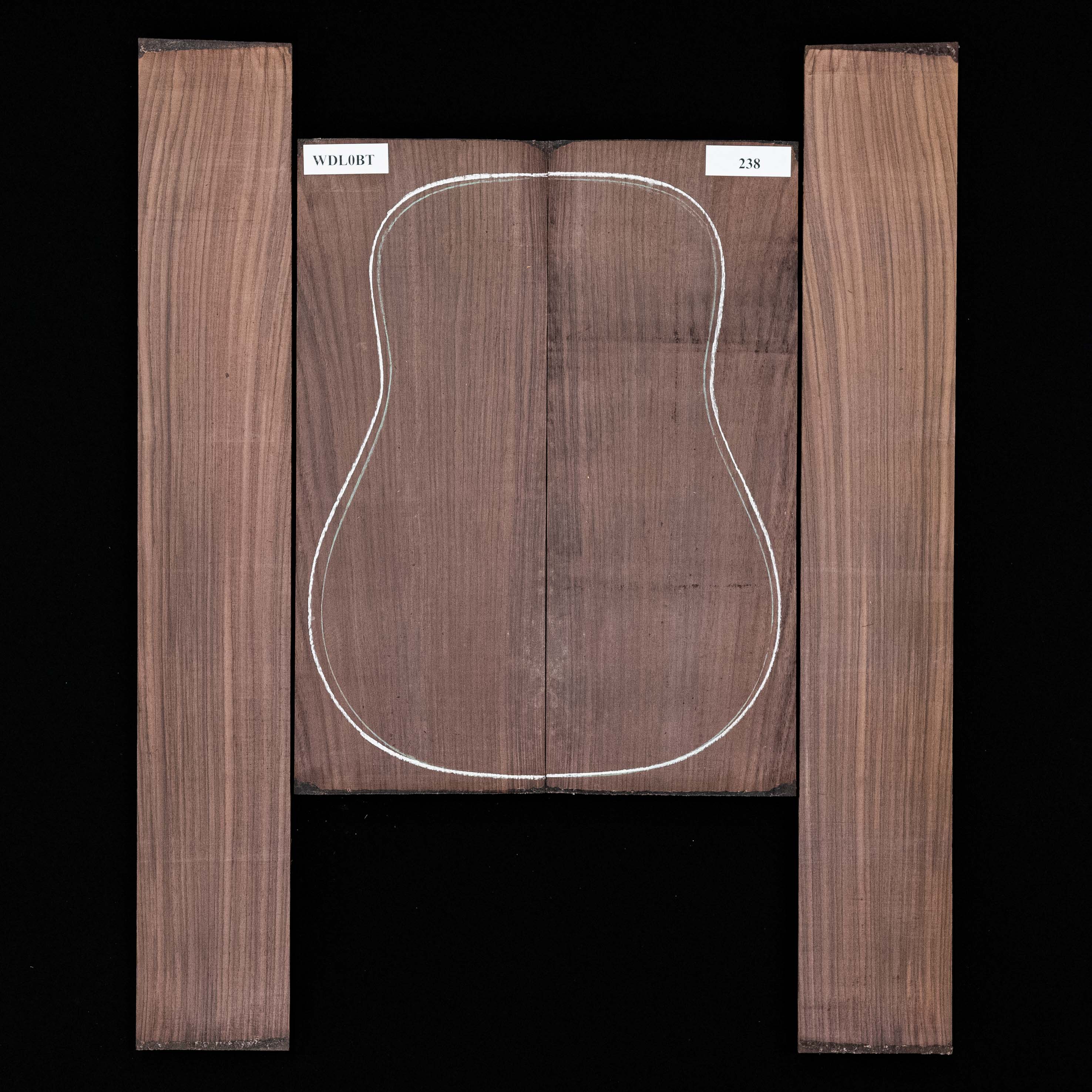 East Indian Rosewood Dreadnought AAA Grade Guitar Back & Side Set - Foto 13