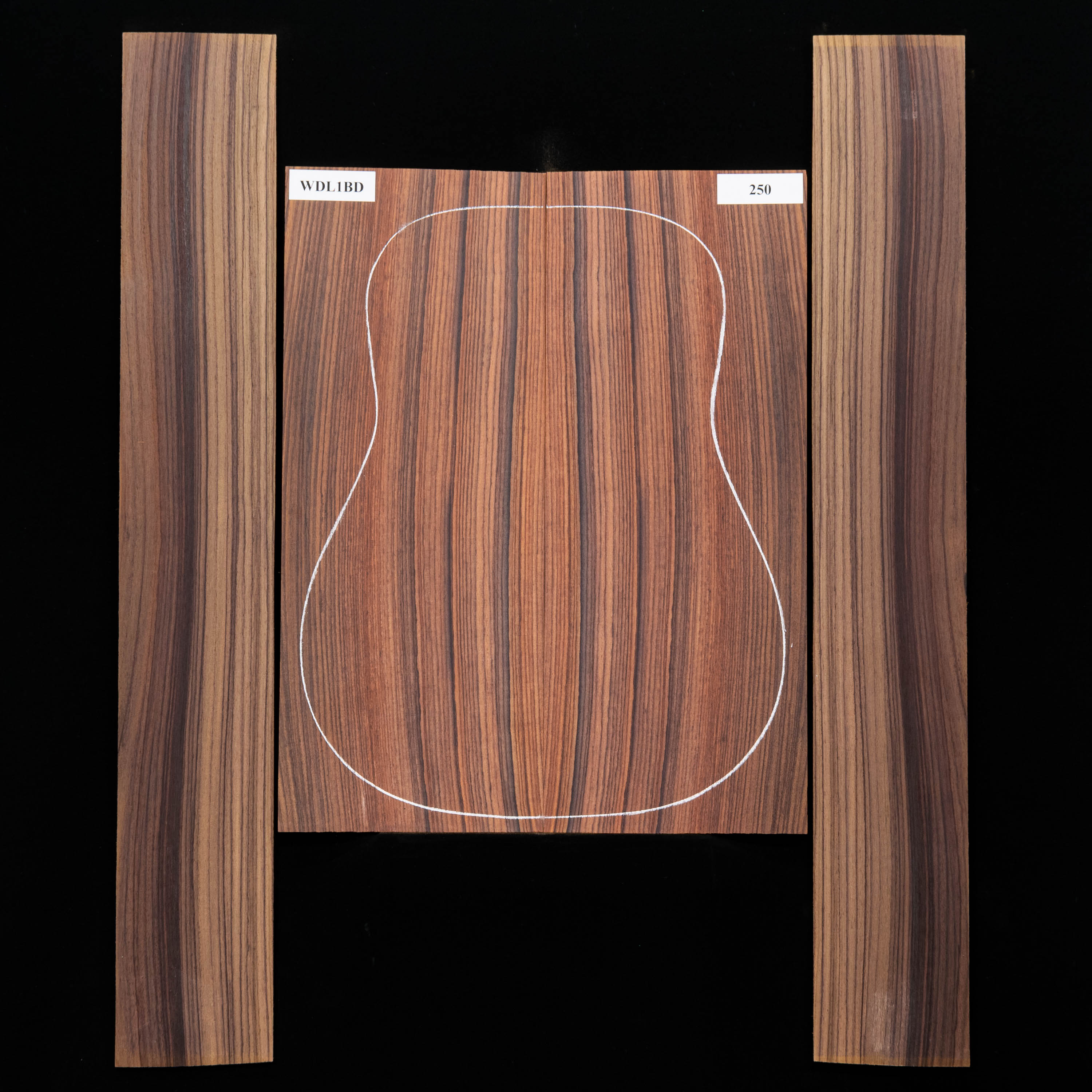 Pack Of 2 East Indian Rosewood Guitar Bridge Blanks – 7" X 2" X 7/16", Tonewood For Luthiers