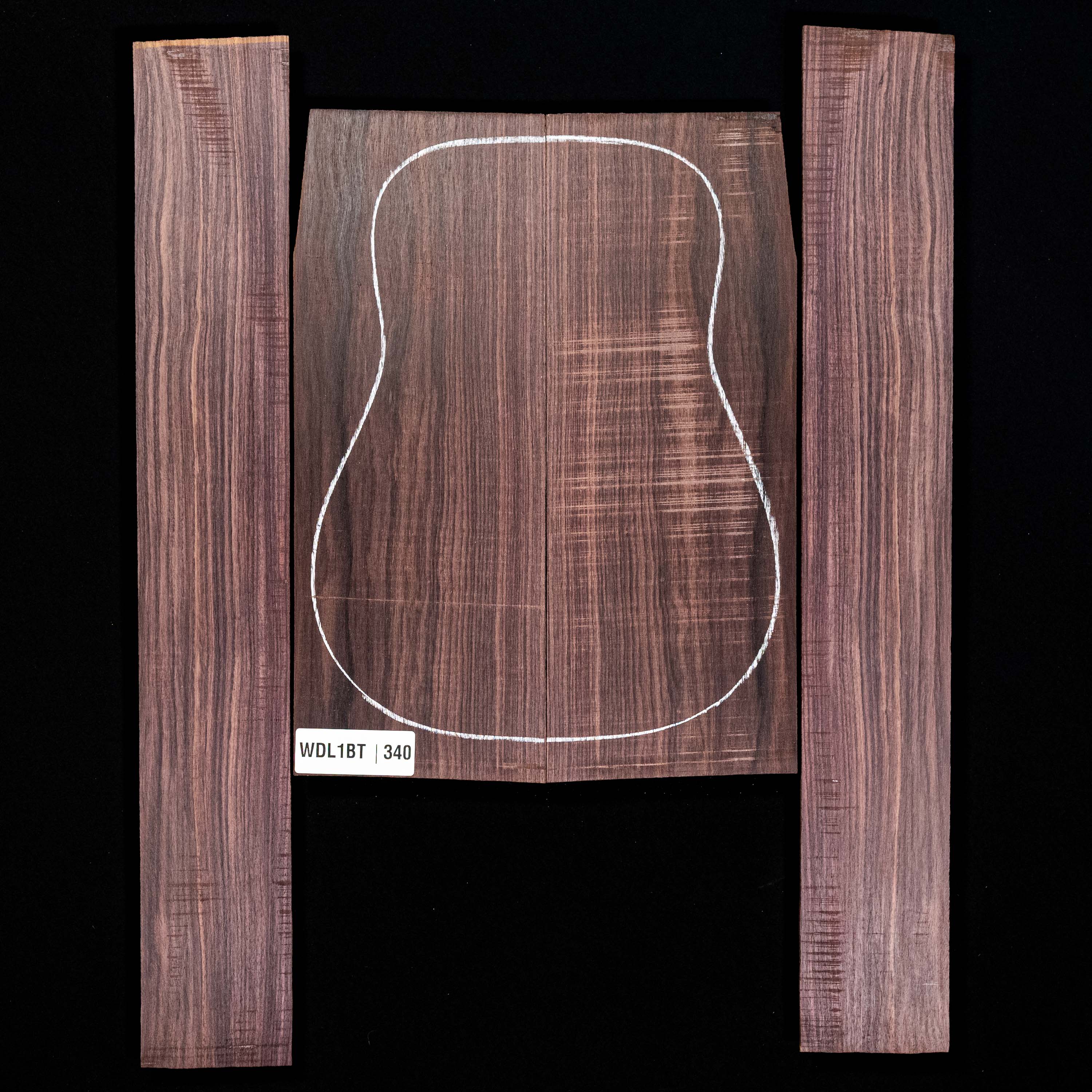 East Indian Rosewood Back + Side Set - 340