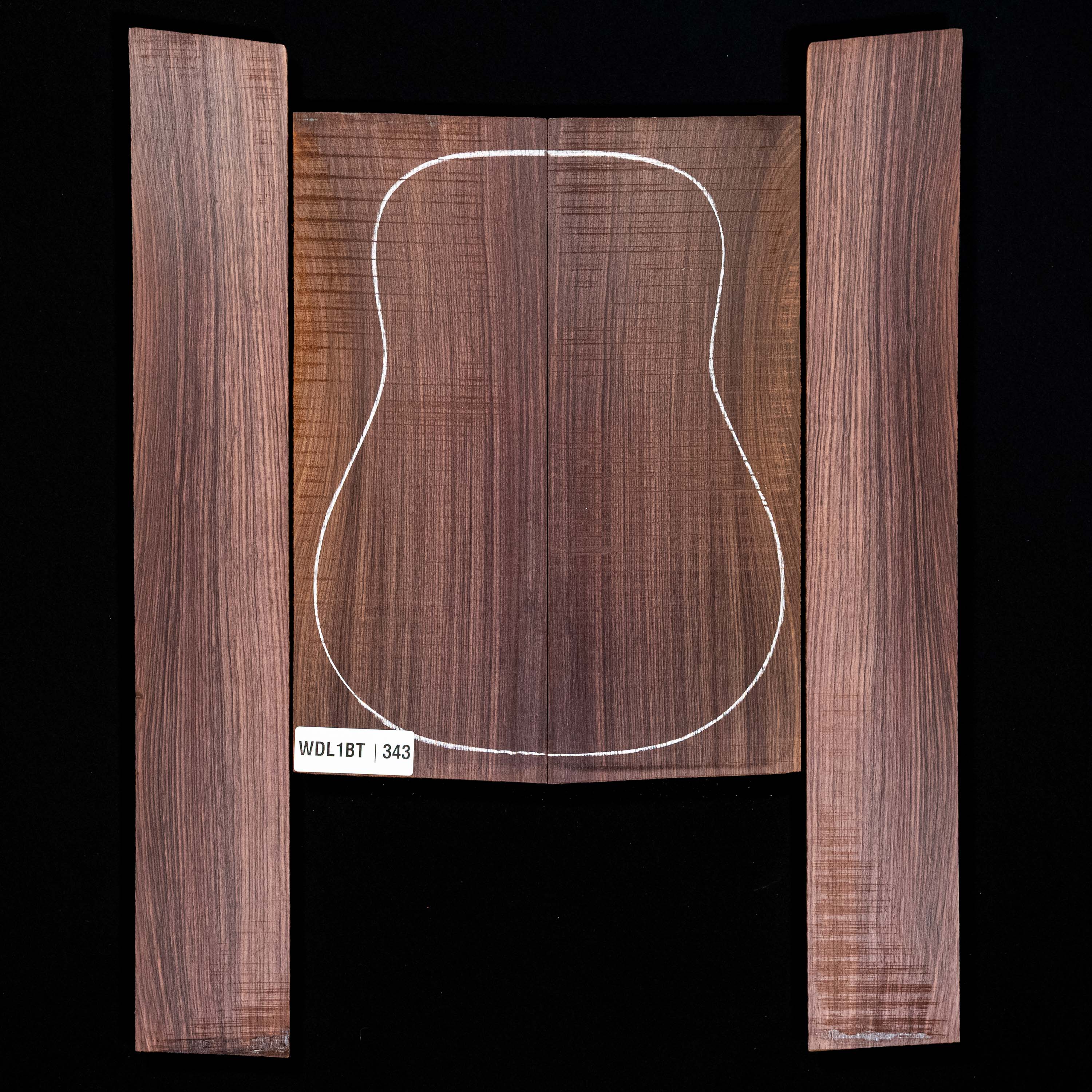 East Indian Rosewood Back + Side Set - 343 East Indian Rosewood Back + Side Set - 343