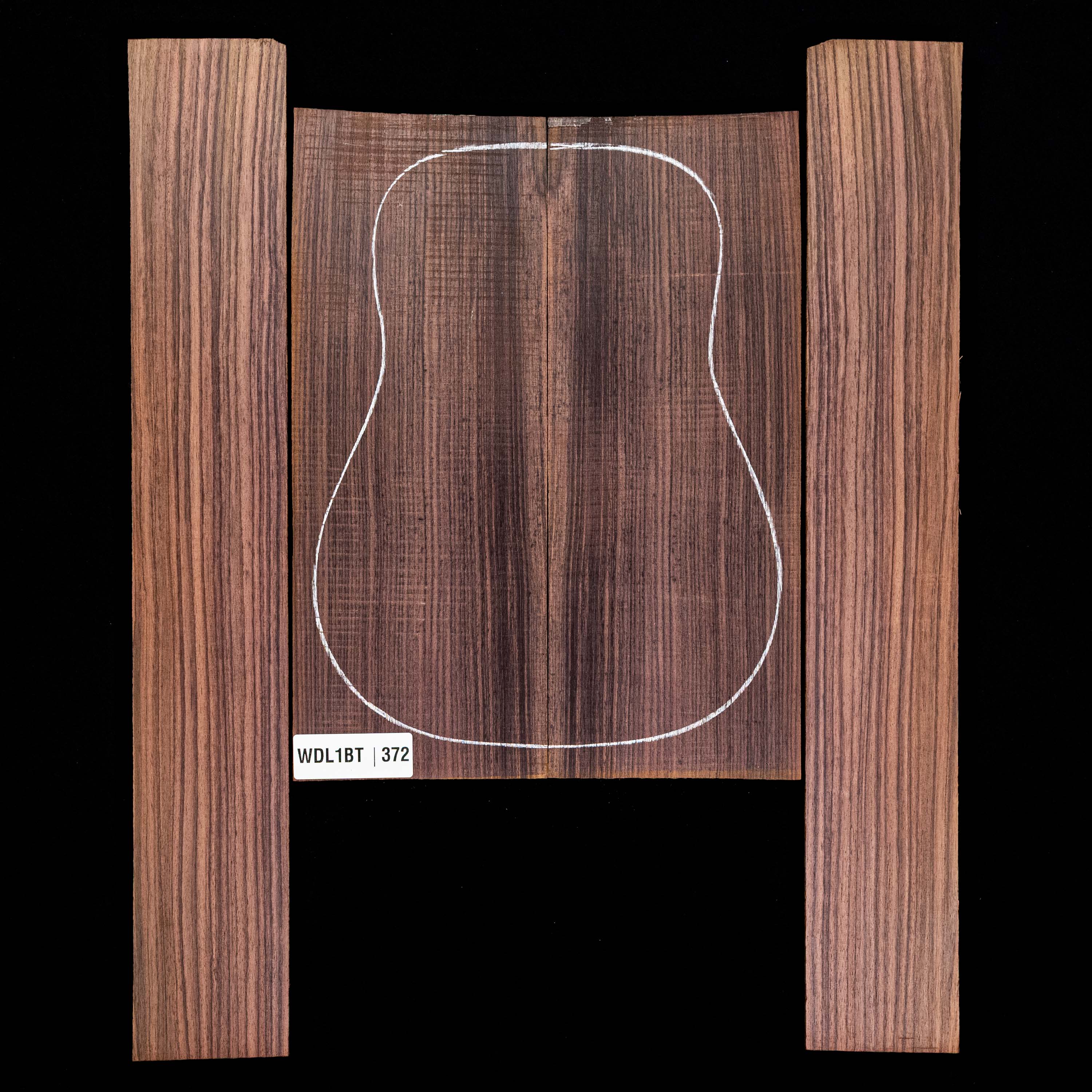 East Indian Rosewood Back + Side Set - 372 East Indian Rosewood Back + Side Set - 372