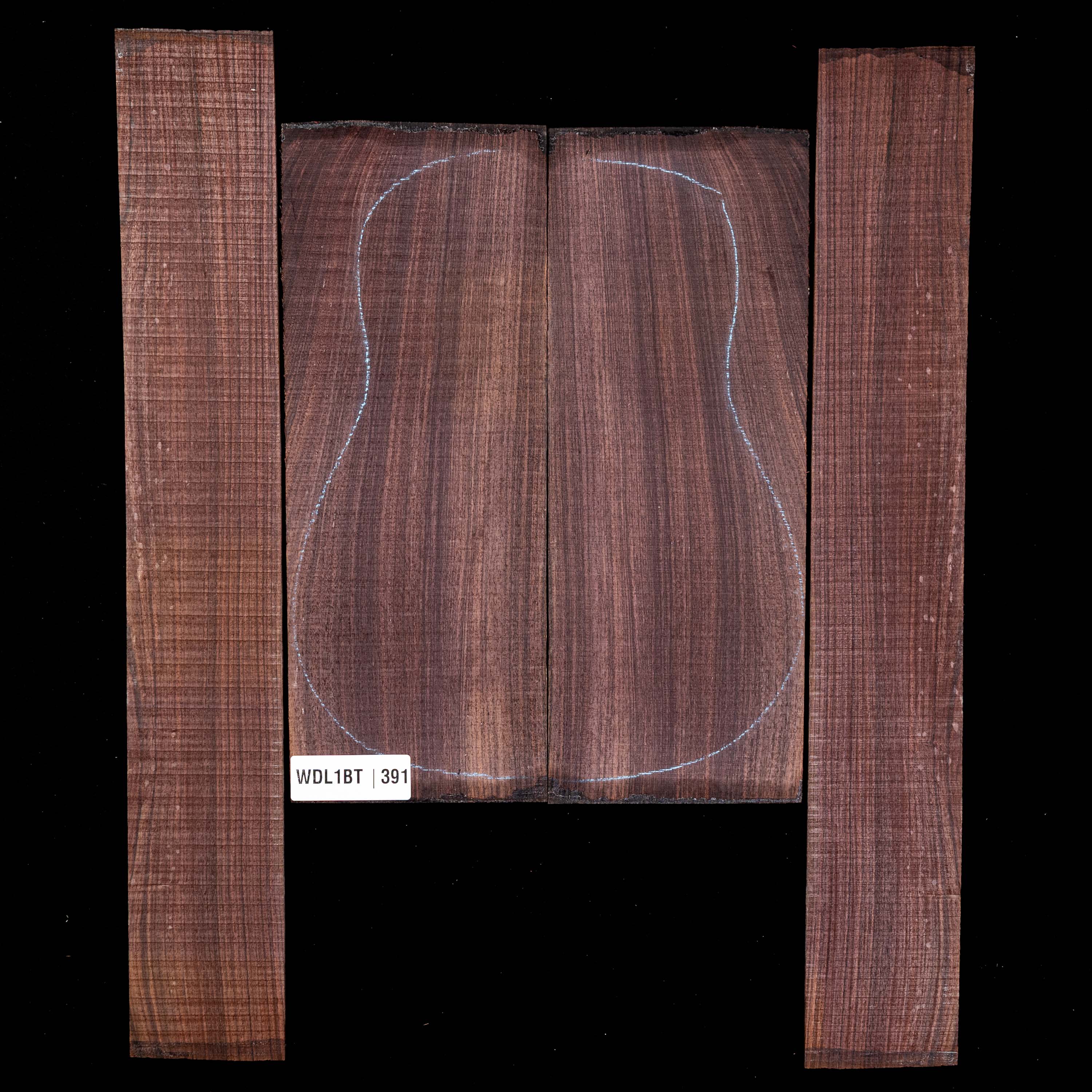 East Indian Rosewood Back + Side Set - 391