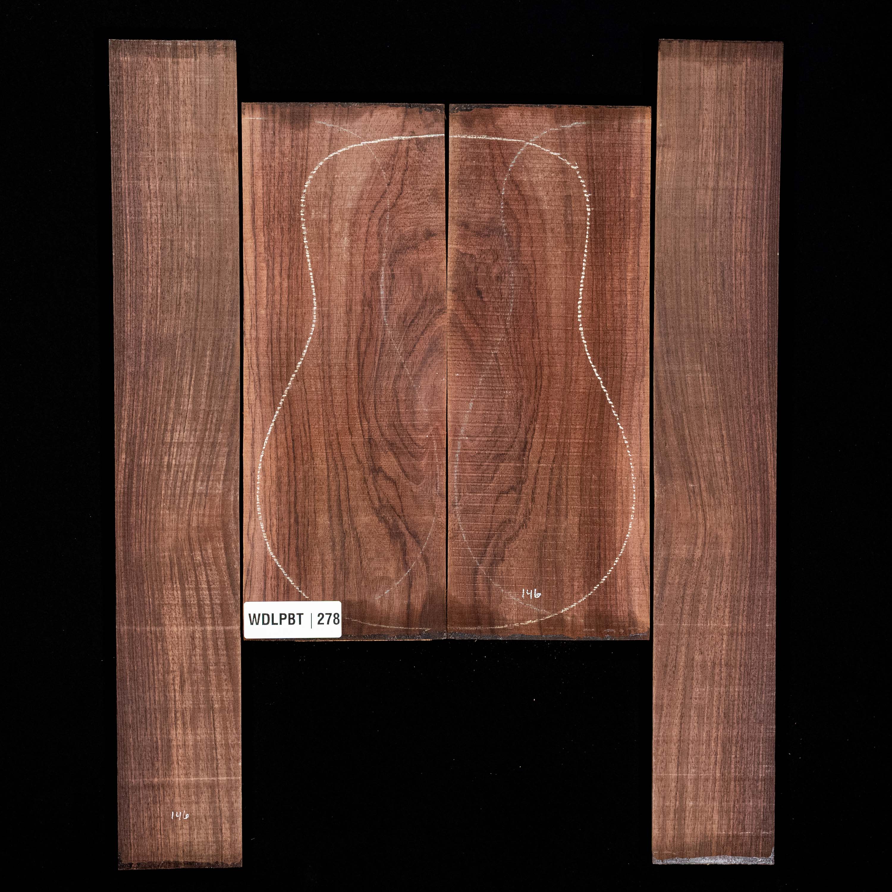 Wild Grain East Indian Rosewood Back + Side Set - 278