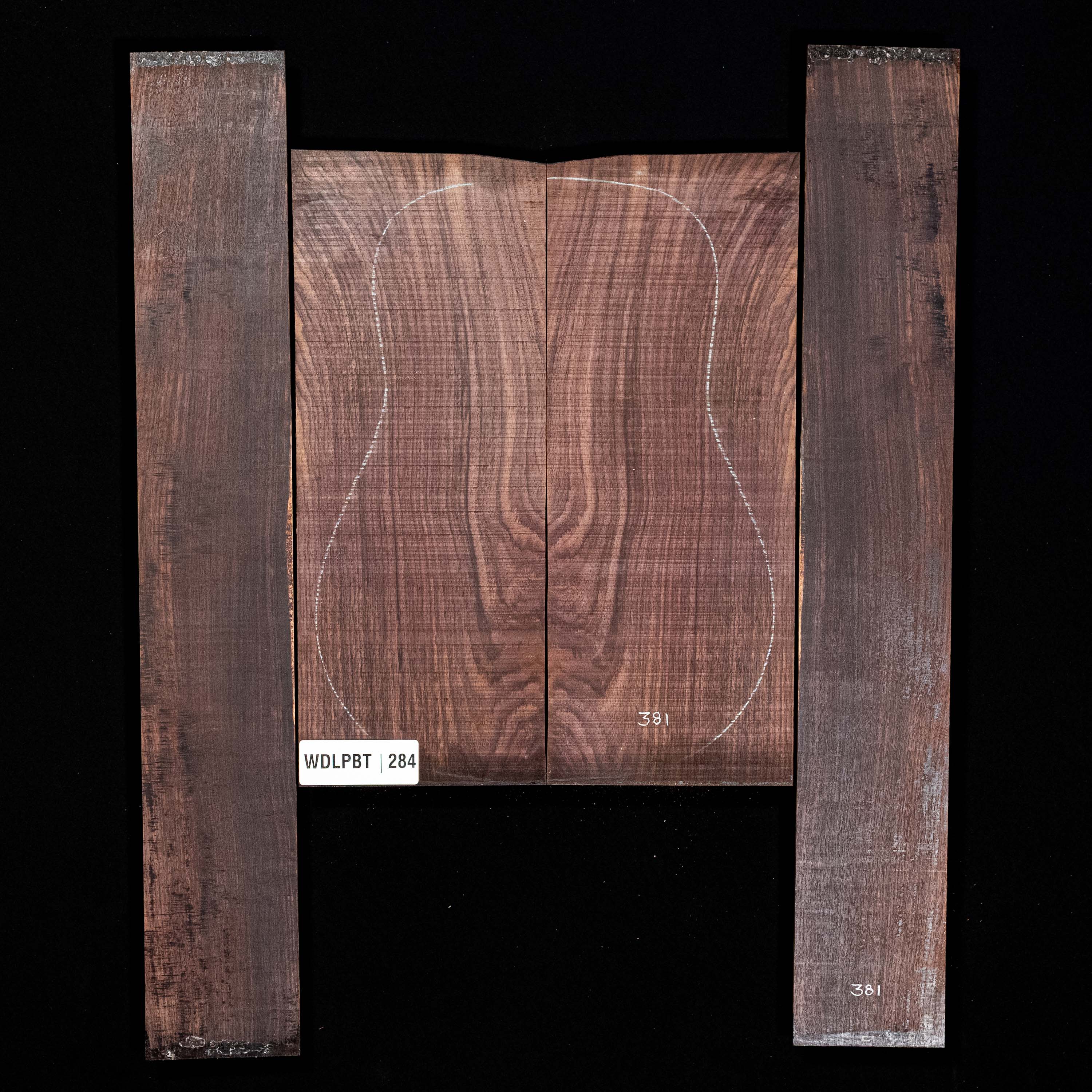 Wild Grain East Indian Rosewood Back + Side Set - 284 Wild Grain East Indian Rosewood Back + Side Set - 284