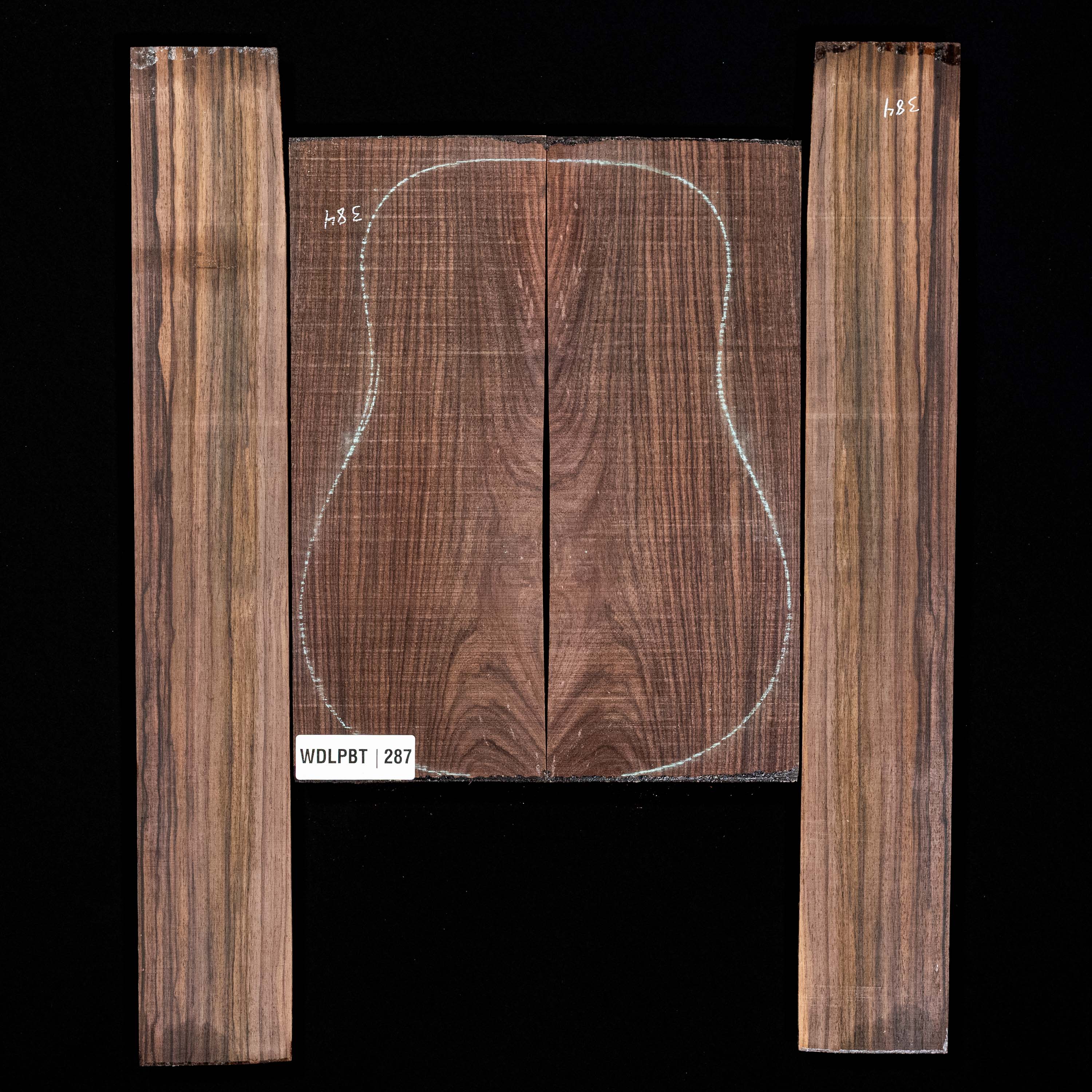 Wild Grain East Indian Rosewood Back + Side Set - 287