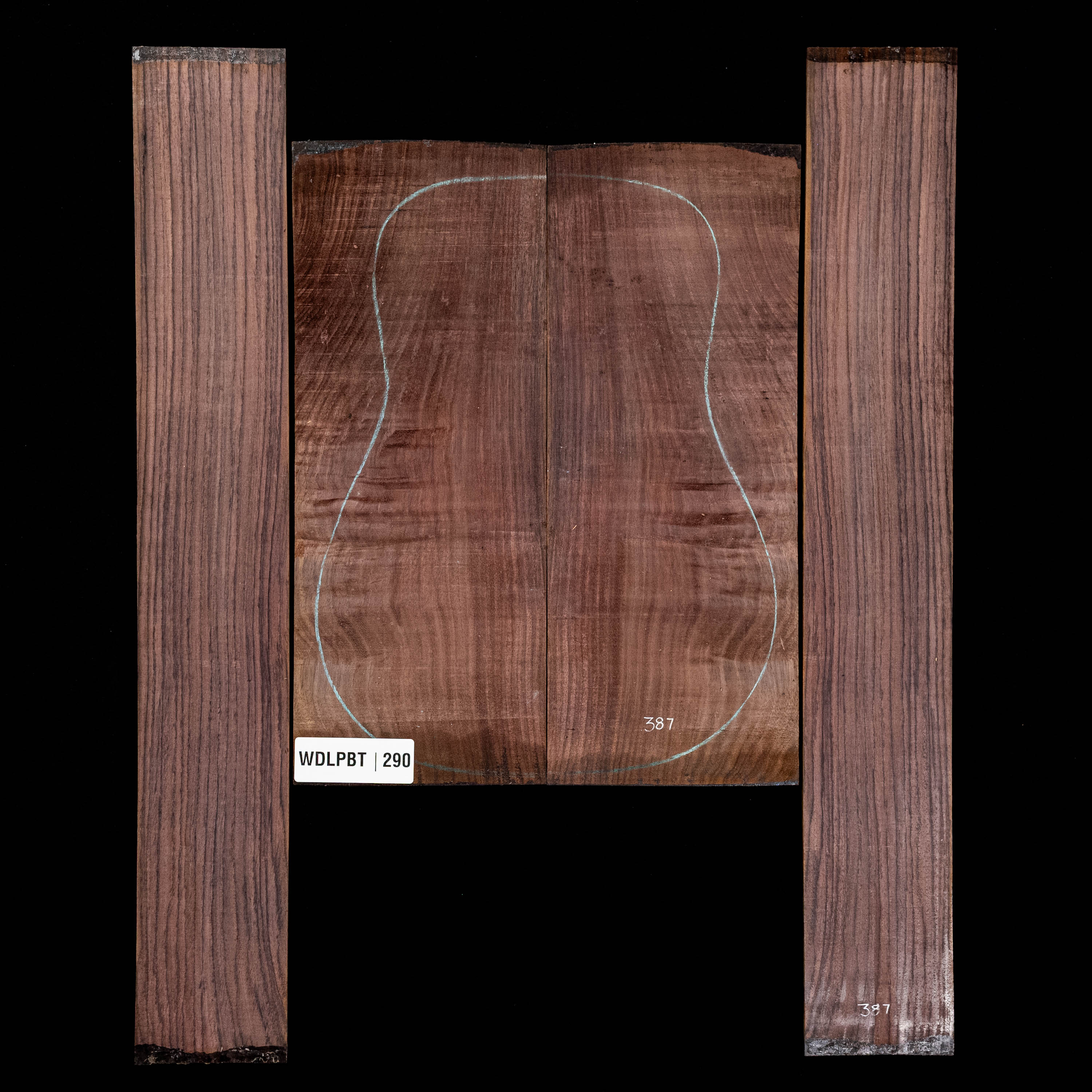Wild Grain East Indian Rosewood Back + Side Set - 290