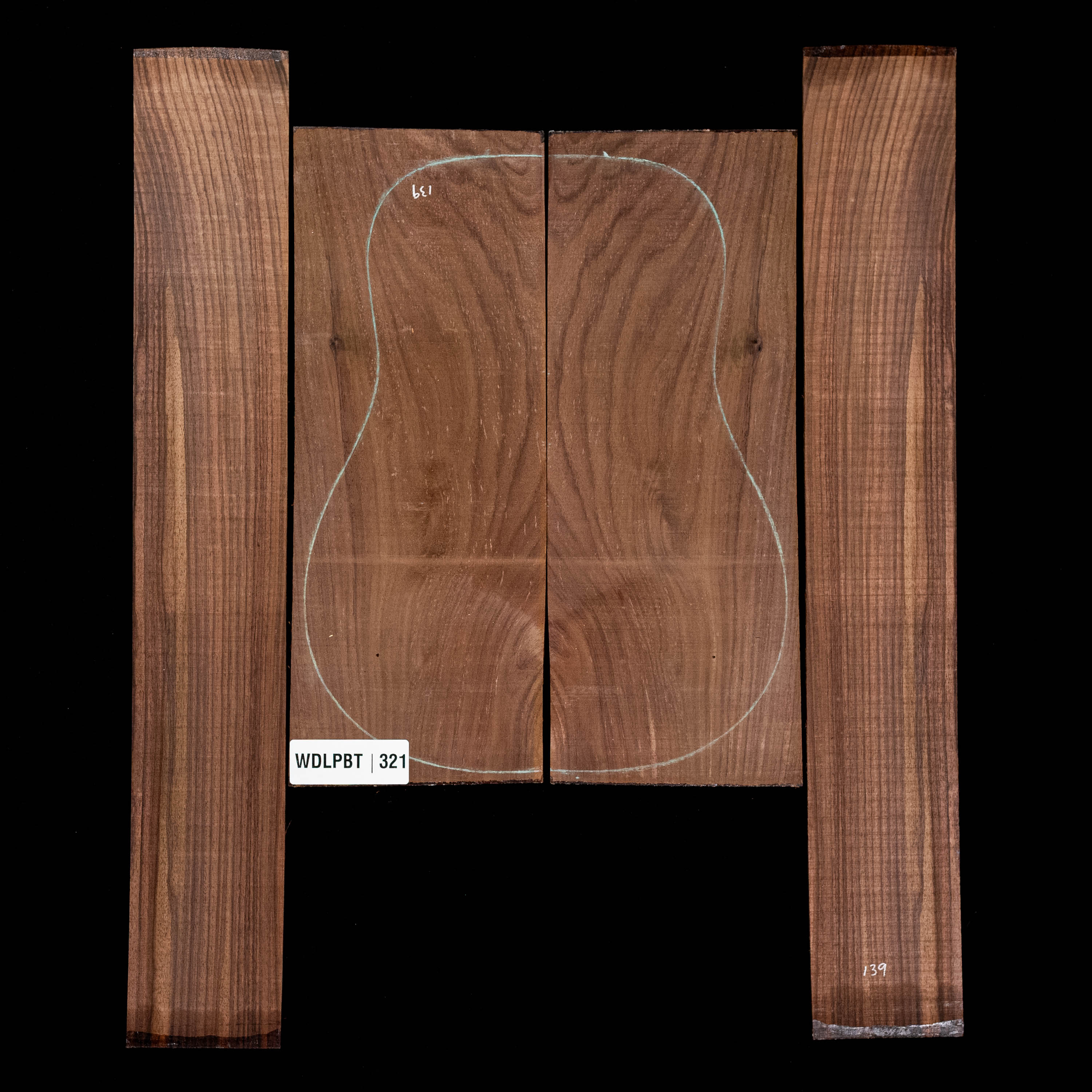 Wild Grain East Indian Rosewood Back + Side Set - 321