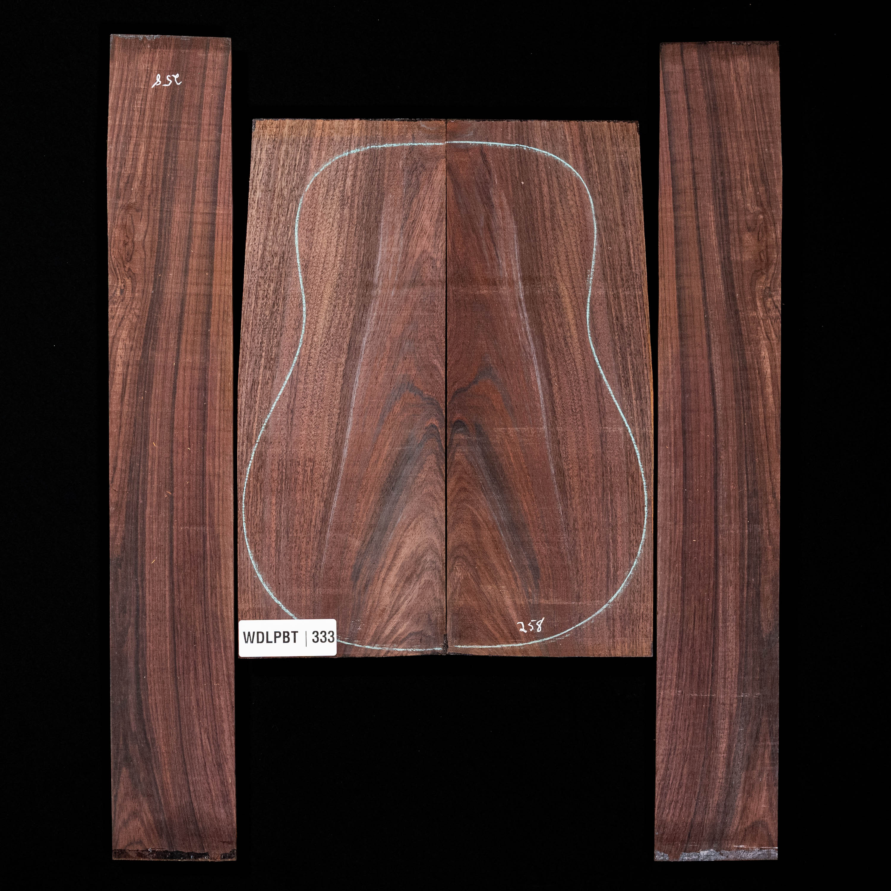 Wild Grain East Indian Rosewood Back + Side Set - 333
