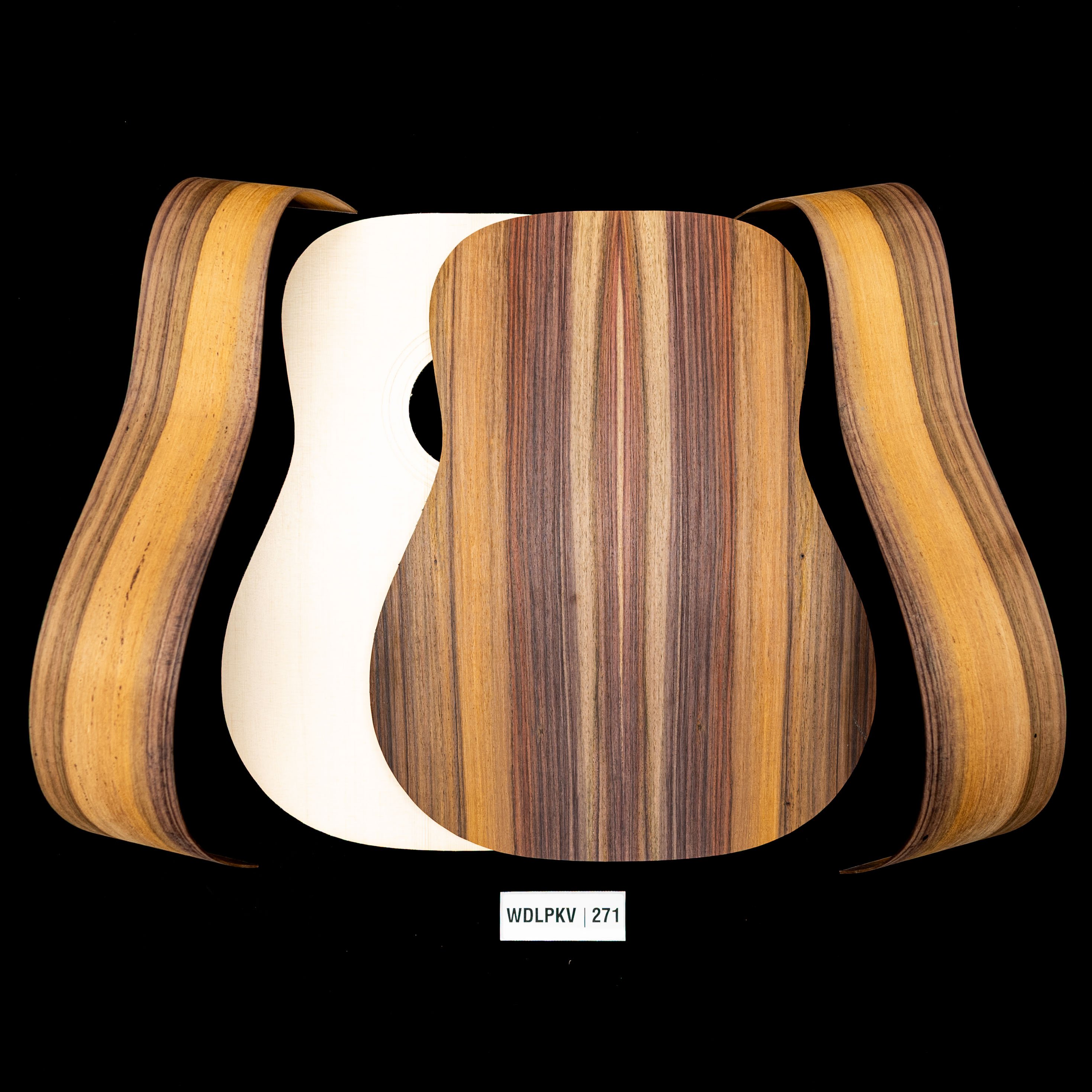 WoodStax Wild Grain Rosewood Dreadnought Kit, Bolt-on Neck - 271