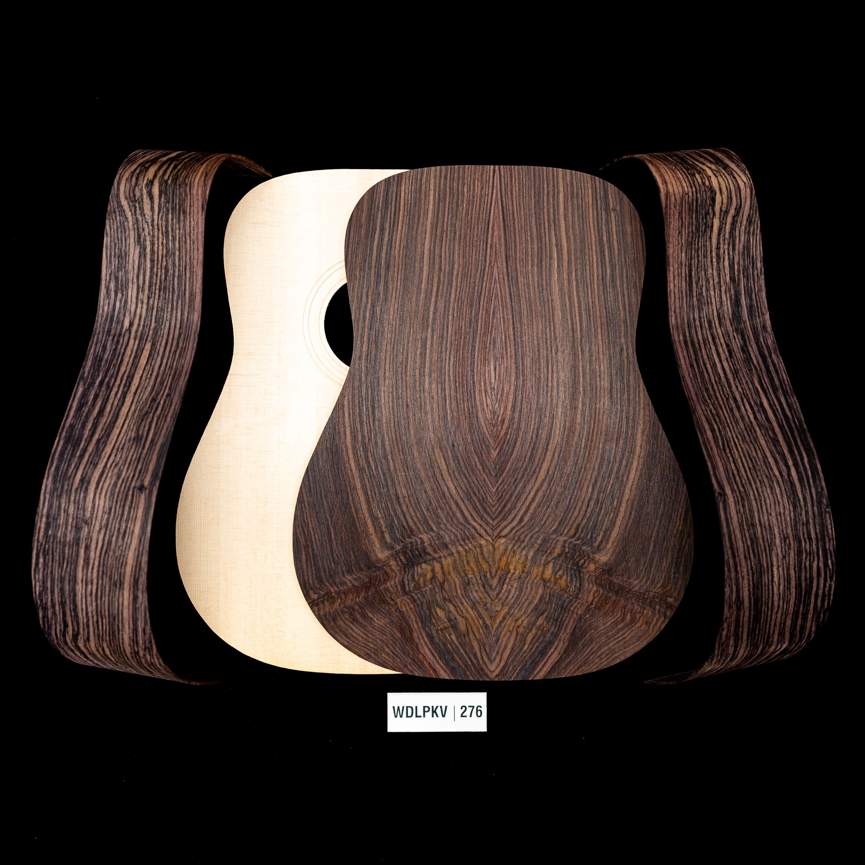 WoodStax Wild Grain Rosewood Dreadnought Kit, Bolt-on Neck - 276