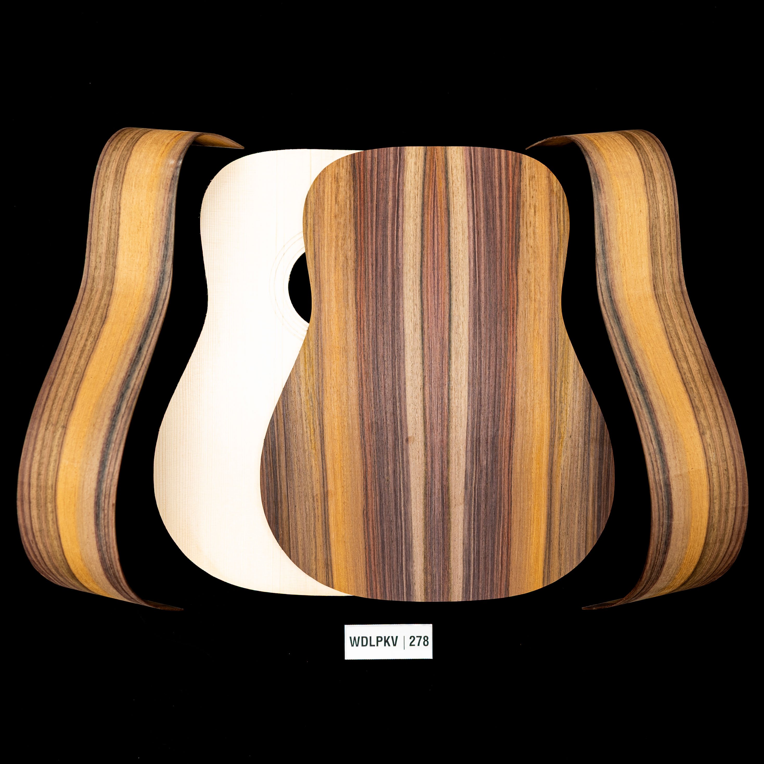 WoodStax Wild Grain Rosewood Dreadnought Kit, Bolt-on Neck - 278