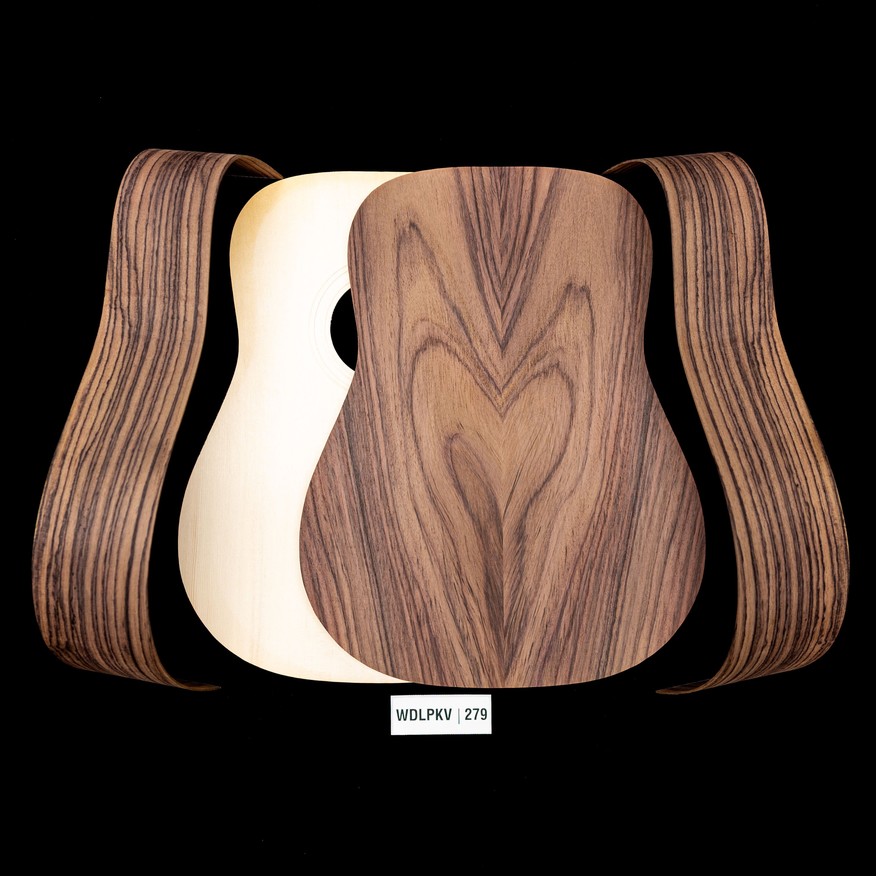 WoodStax Wild Grain Rosewood Dreadnought Kit, Bolt-on Neck - 279