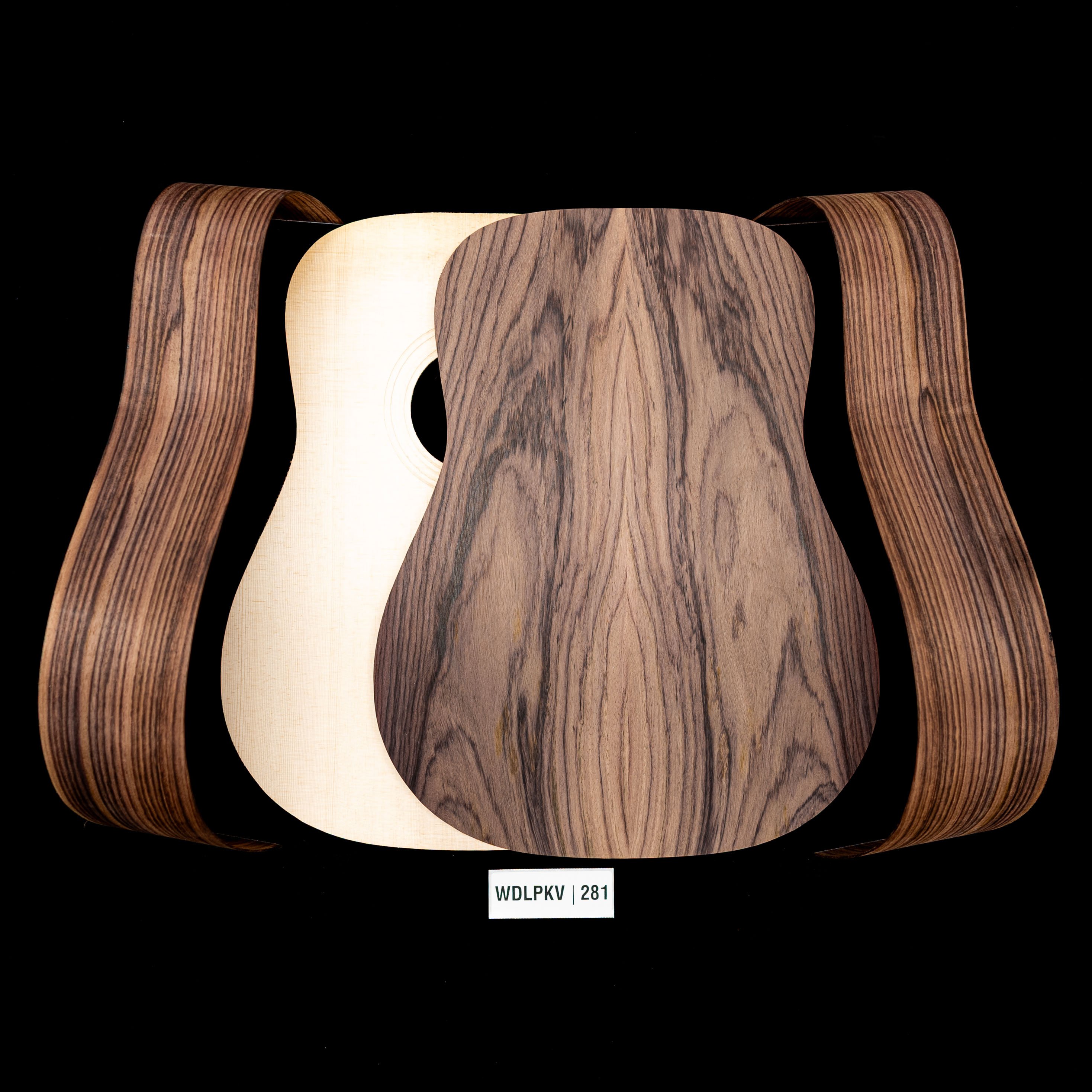 WoodStax Wild Grain Rosewood Dreadnought Kit, Bolt-on Neck - 281