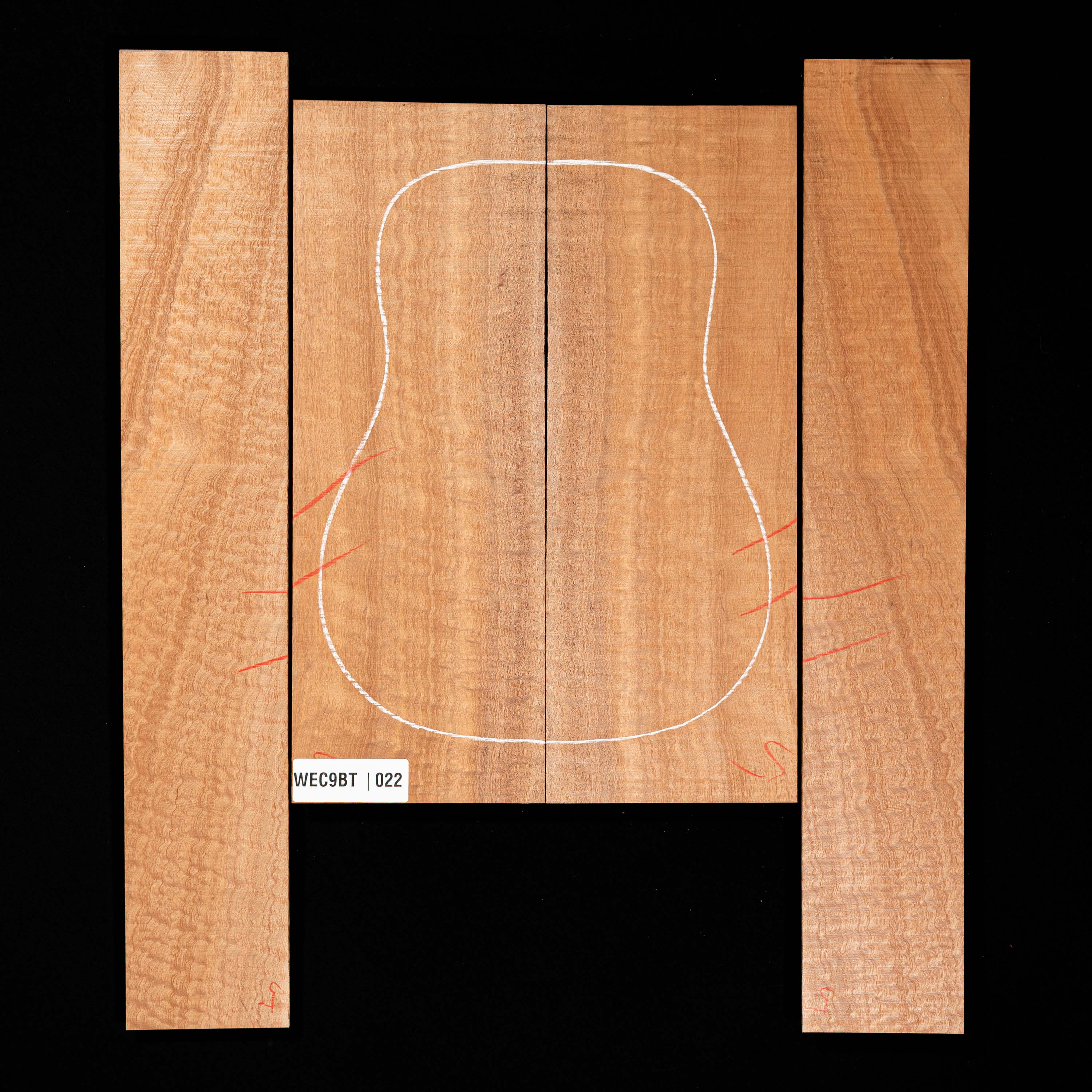 Pomelle Sapele Back + Side Set - 022