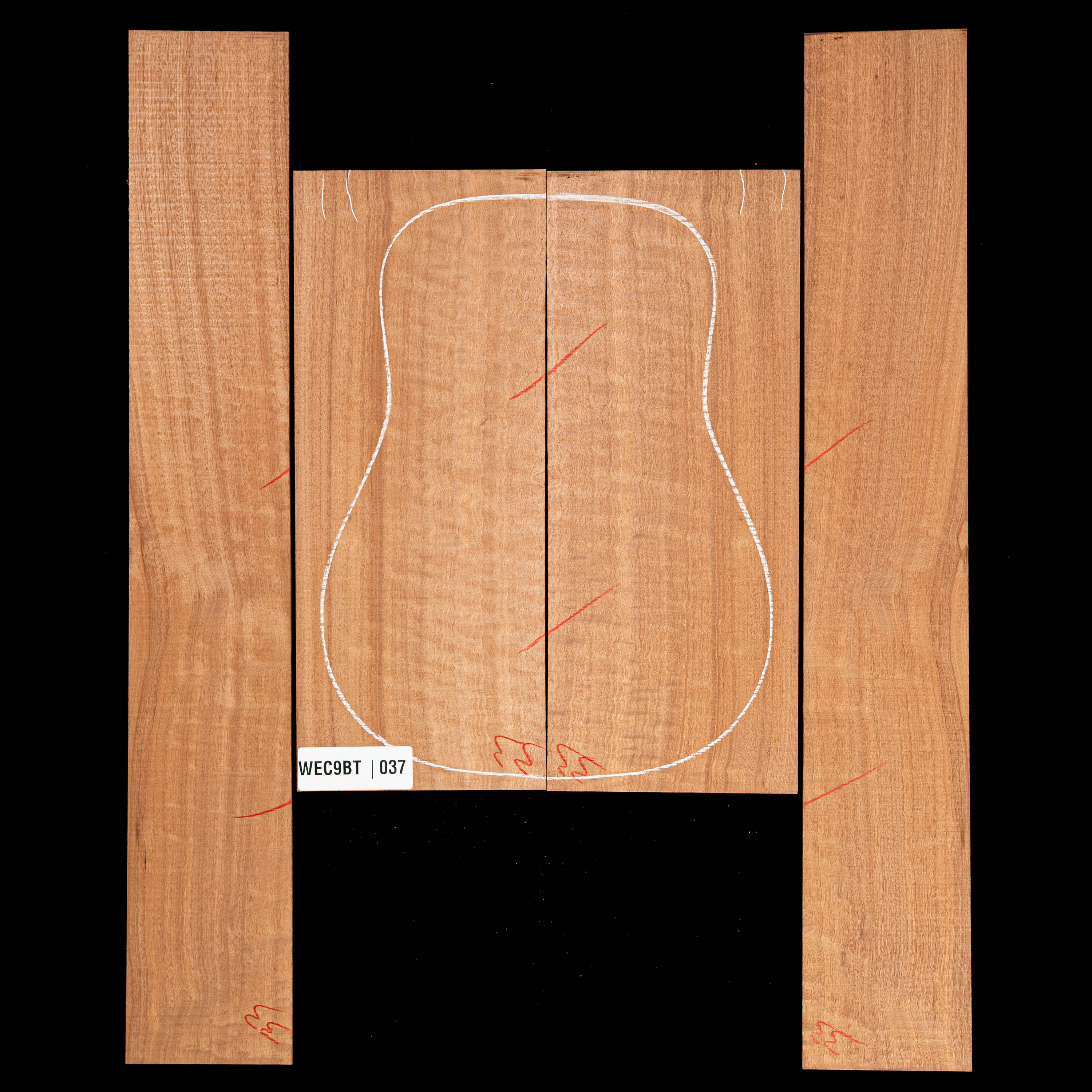 Pomelle Sapele Back + Side Set - 037