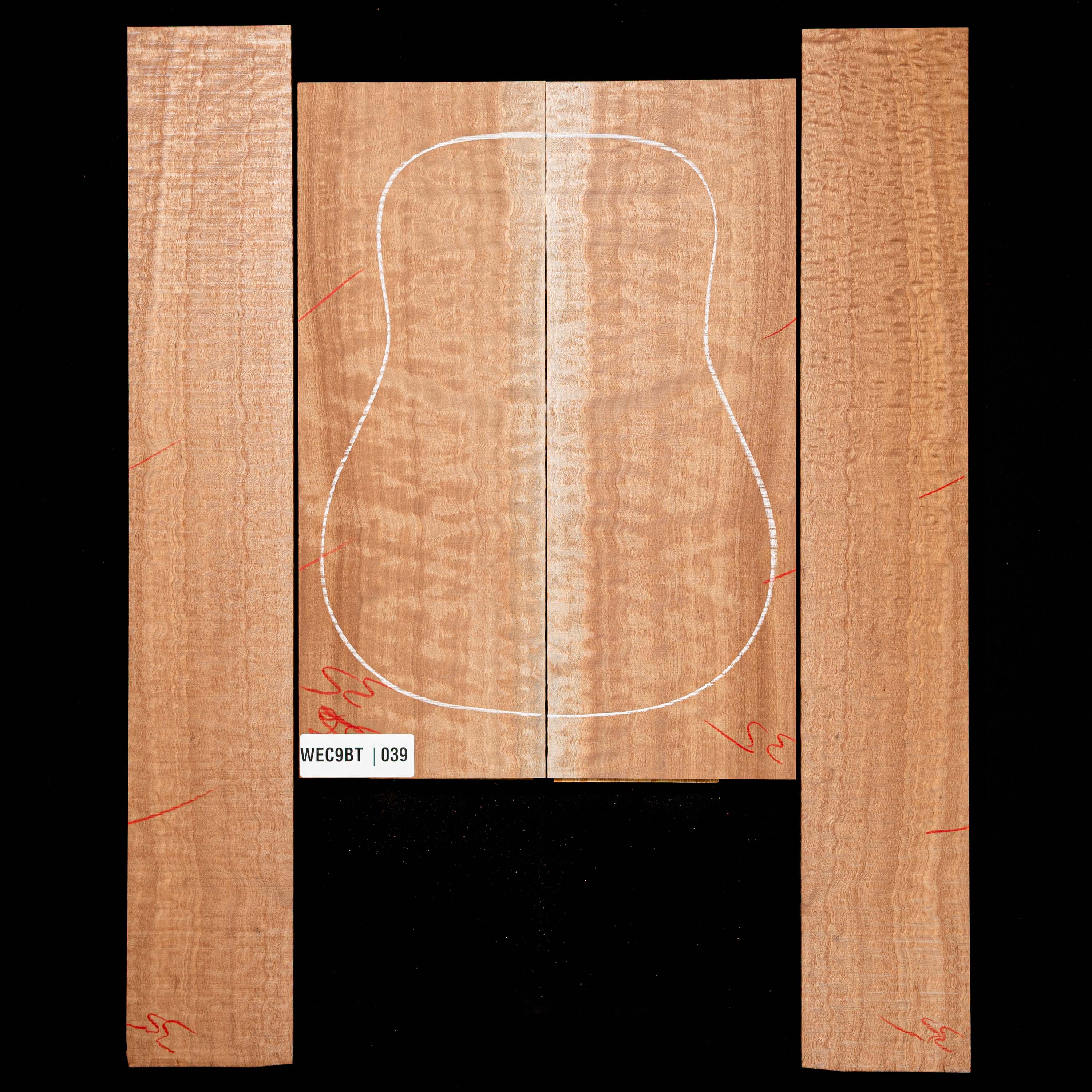 Pomelle Sapele Back + Side Set - 039