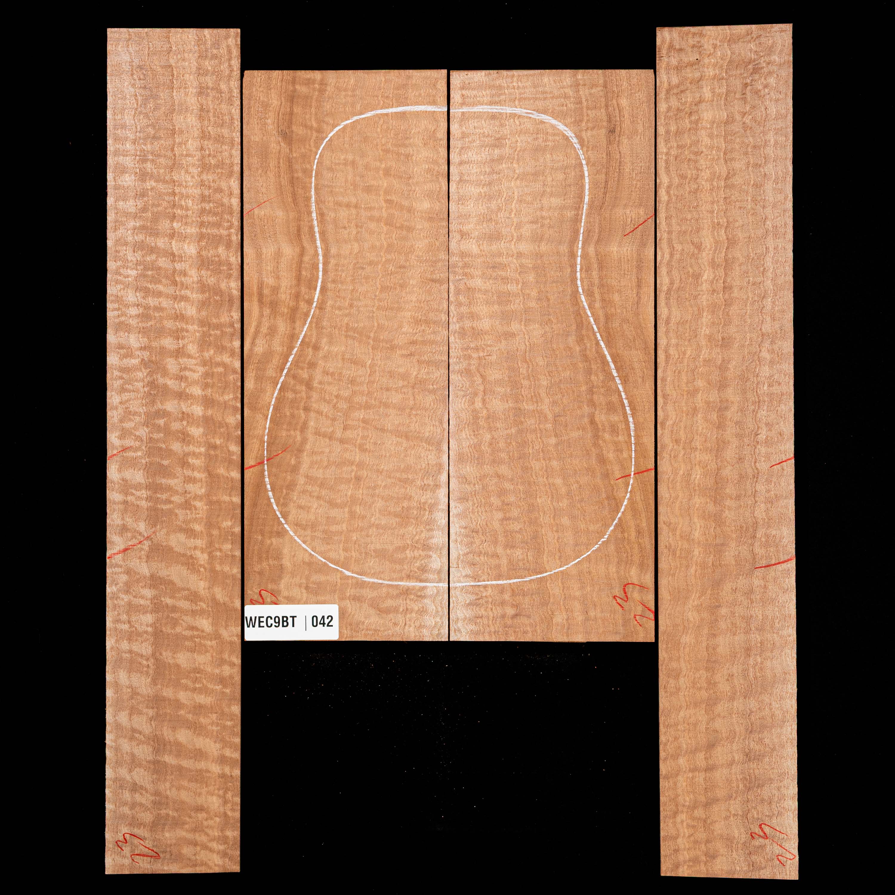 Pomelle Sapele Back + Side Set - 042
