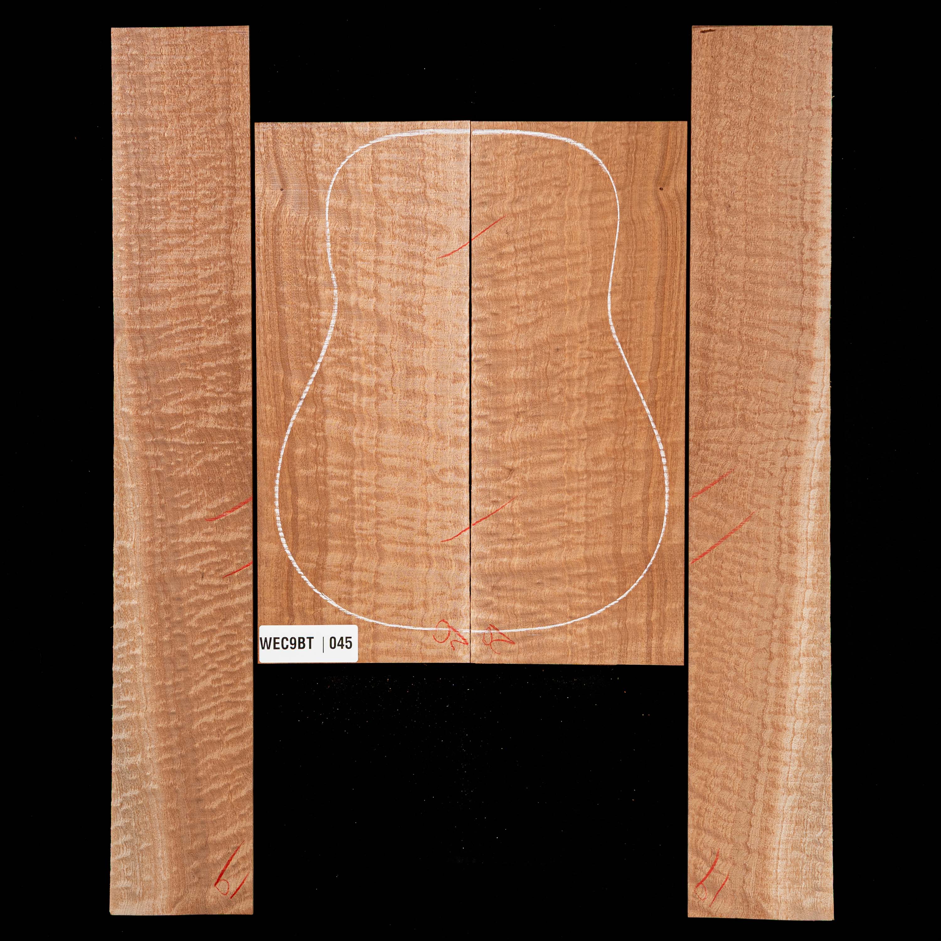 Pomelle Sapele Back + Side Set - 045