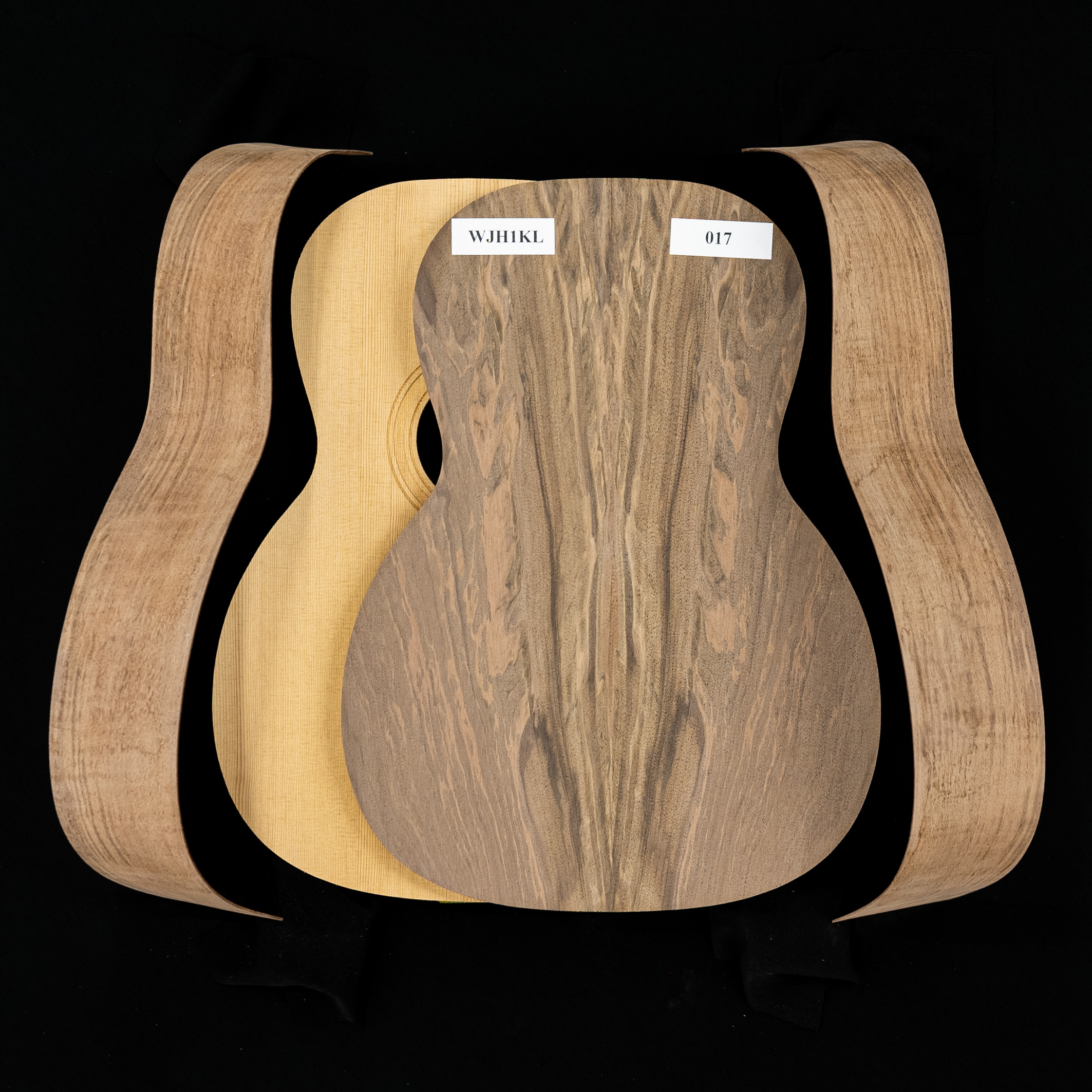 WoodStax Claro Walnut TripleO Guitar Kit, BoltOn Neck 017 StewMac