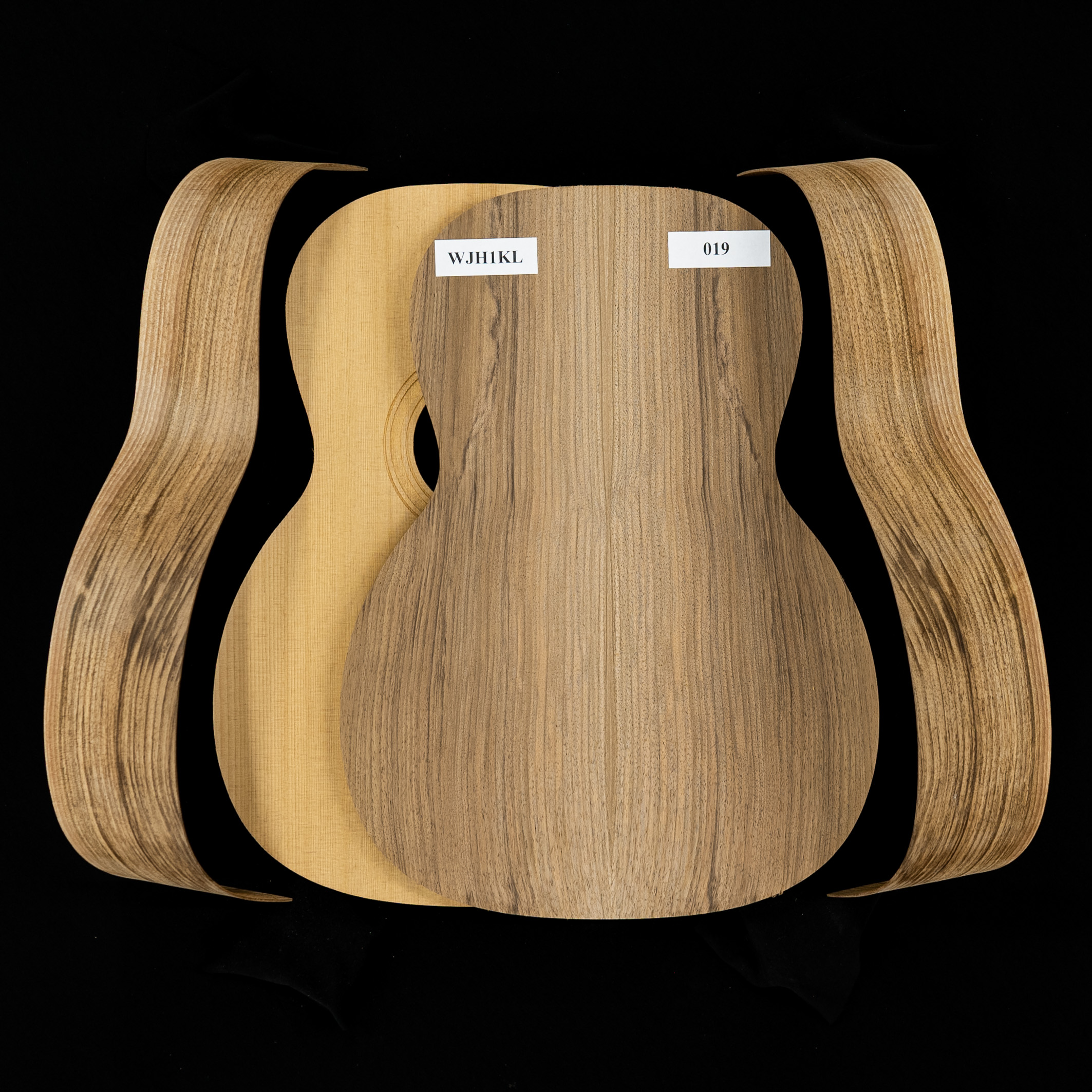 WoodStax Claro Walnut Triple-O Guitar Kit, Bolt-On Neck - 019
