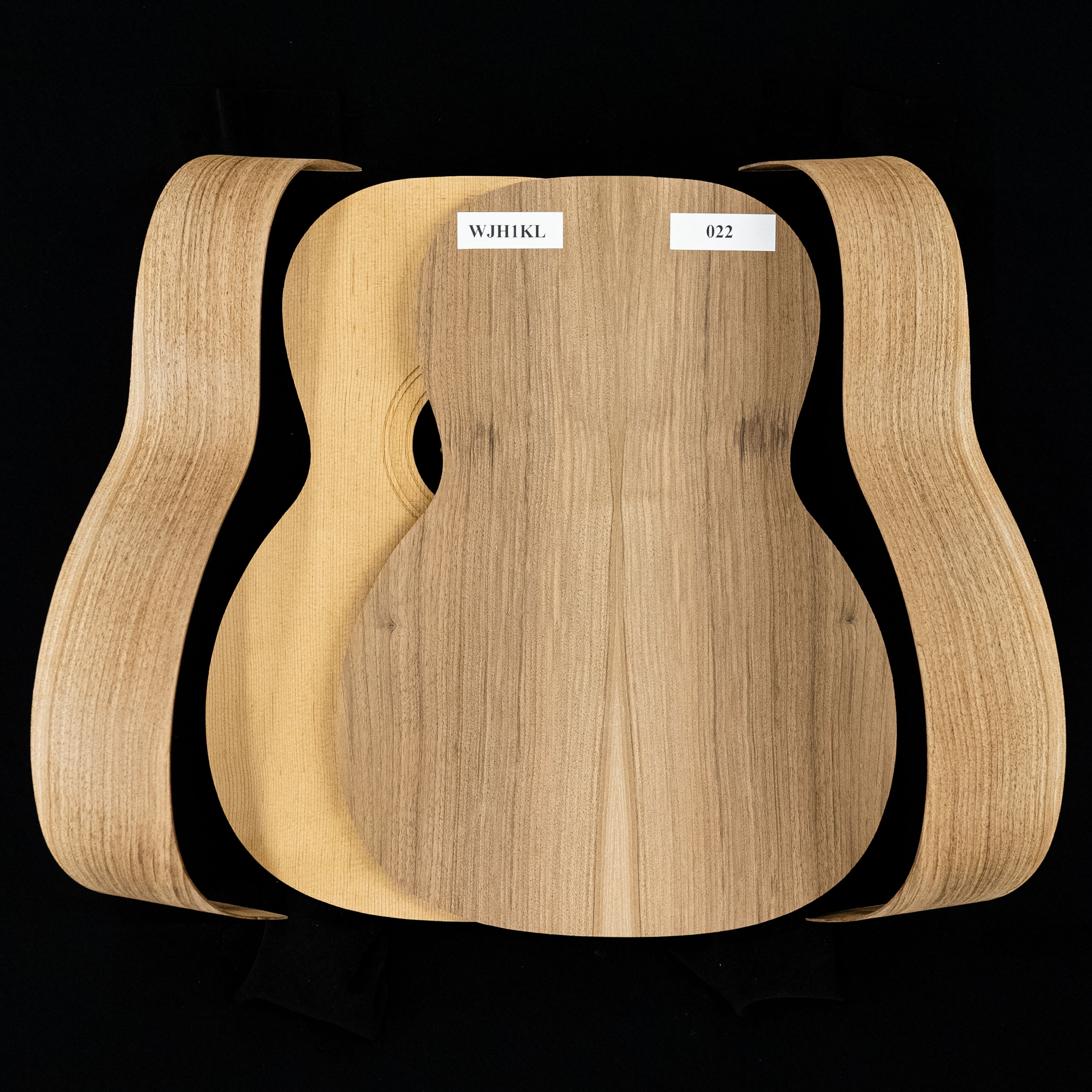 WoodStax Claro Walnut Triple-O Guitar Kit, Bolt-On Neck - 022
