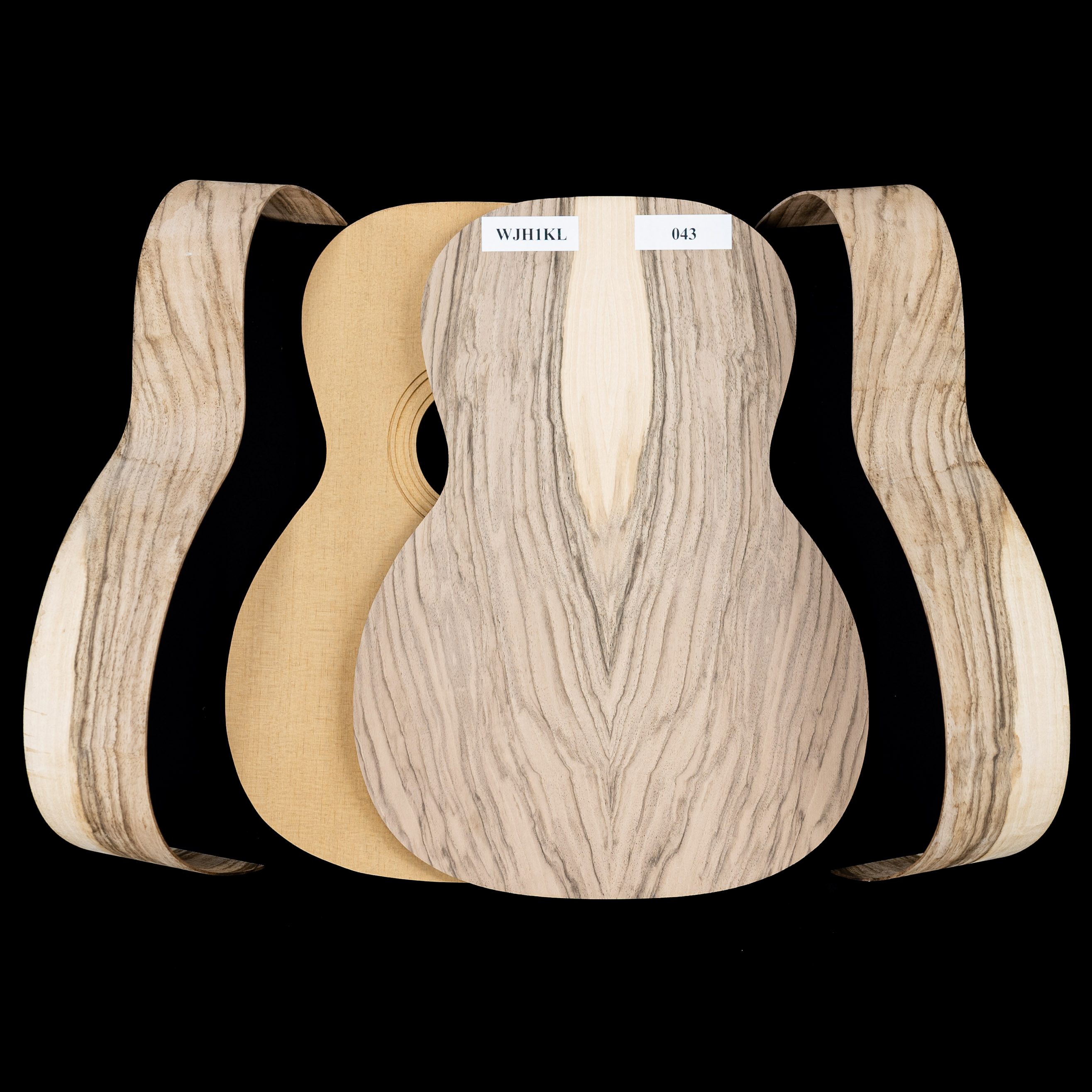WoodStax Claro Walnut Triple-O Guitar Kit, Bolt-On Neck - 043