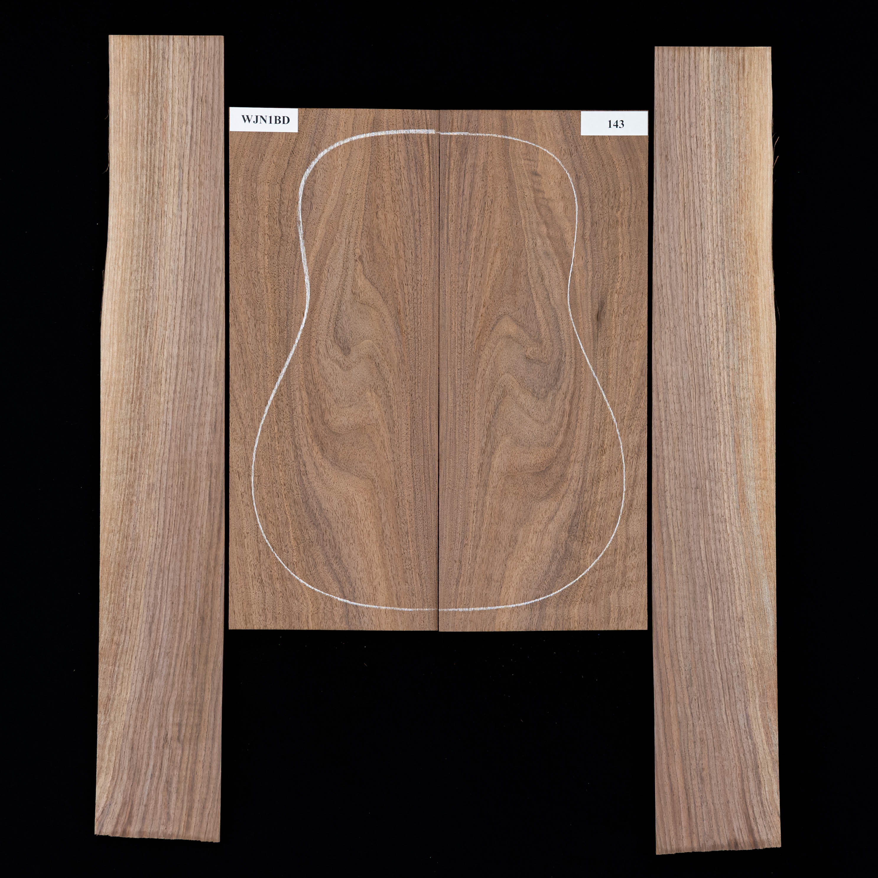 Black Walnut Back + Side Set - 143 - StewMac