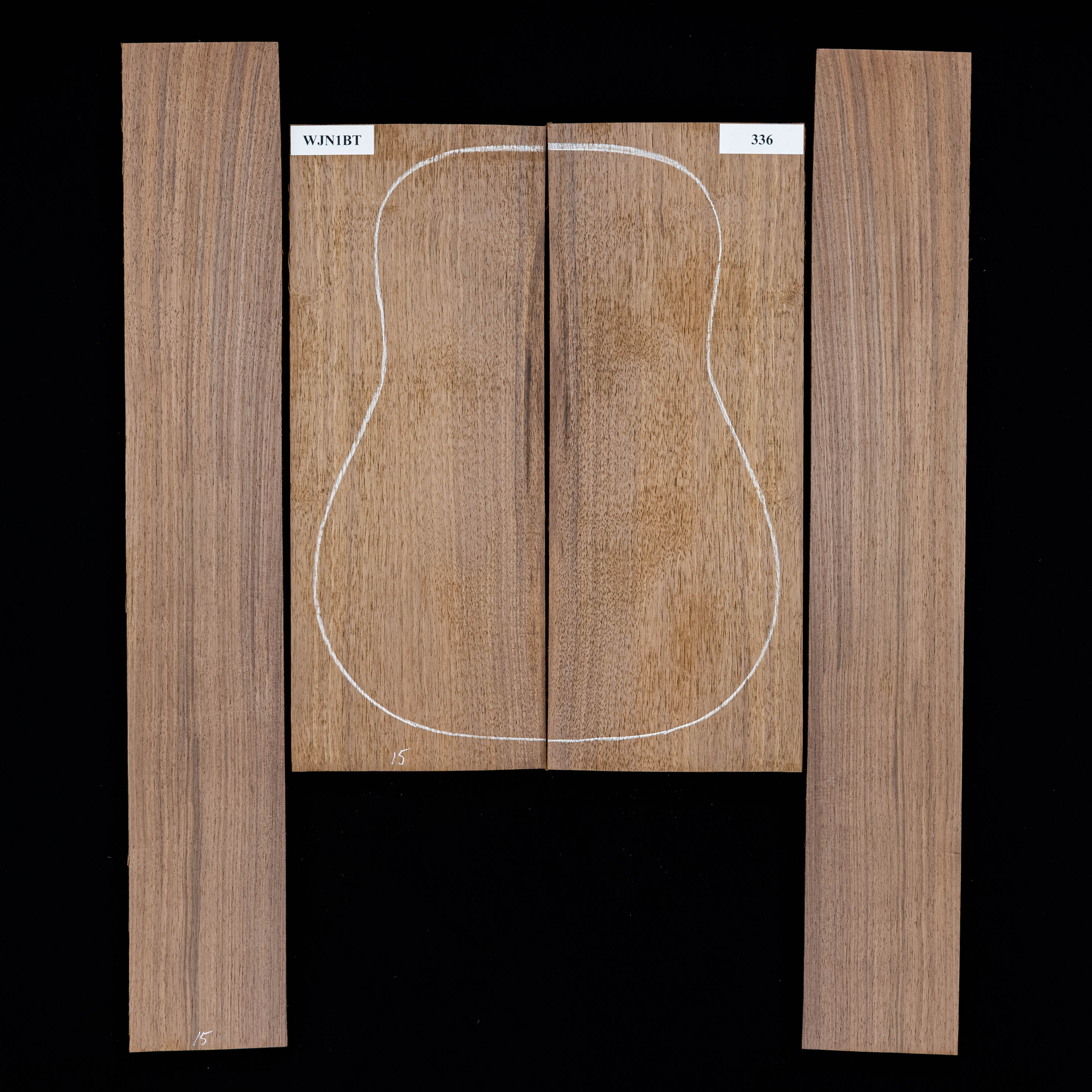 Black Walnut Back + Side Set - 336