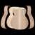 WoodStax Flame Walnut OM Guitar Kit, Bolt-on Neck - 181