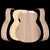 WoodStax Flame Walnut OM Guitar Kit, Bolt-on Neck - 187