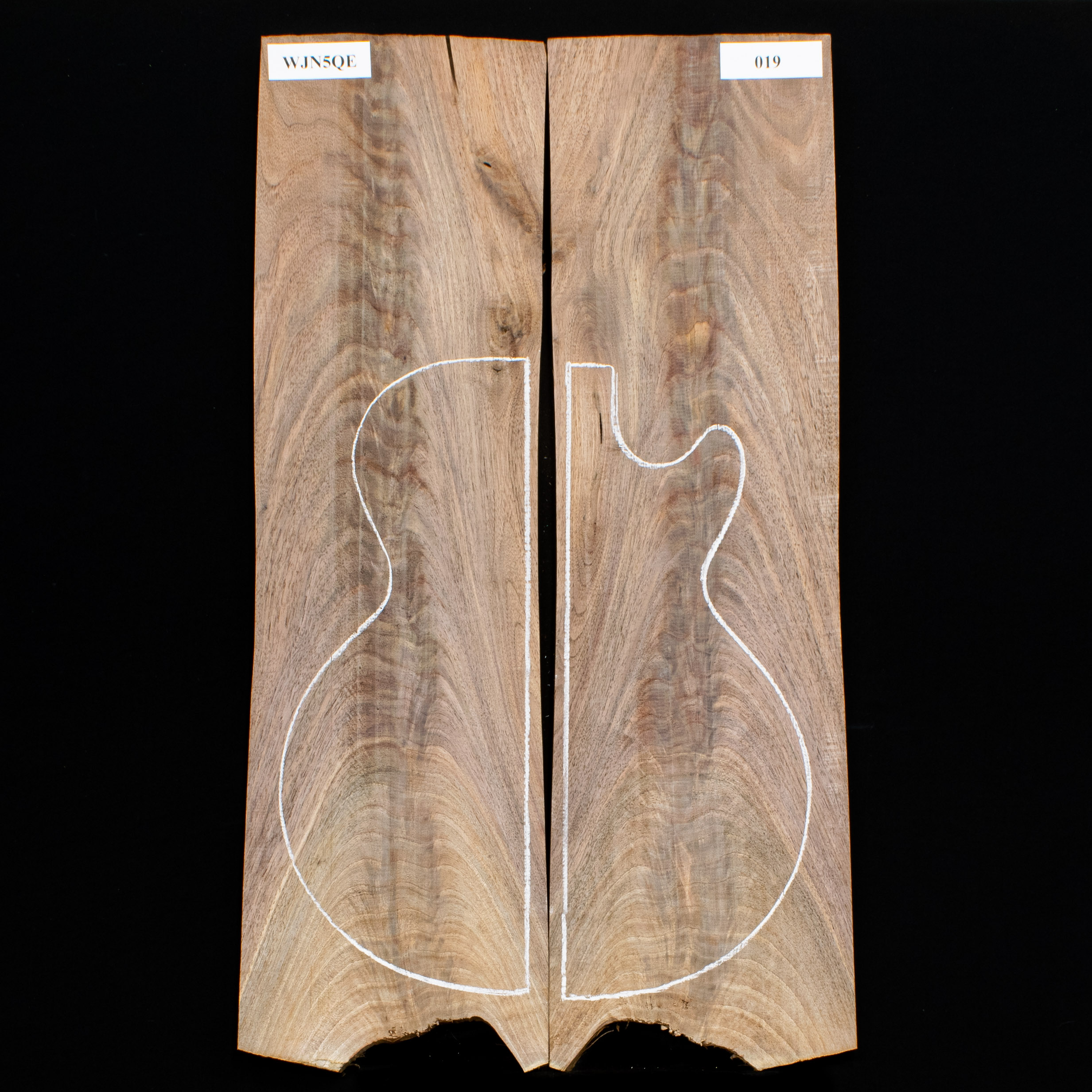 Flame Black Walnut Laminated Top - 019 - StewMac