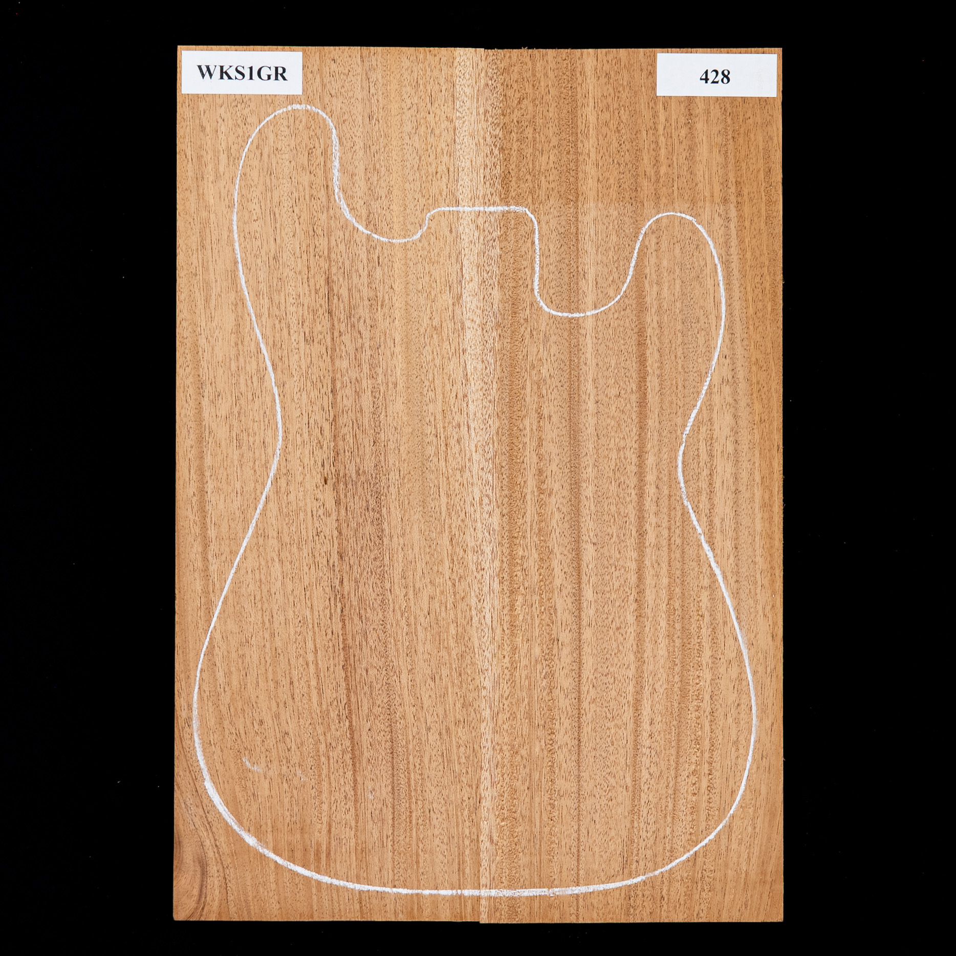 African Mahogany Body Blank 2 Piece 9.7 lb 428 StewMac