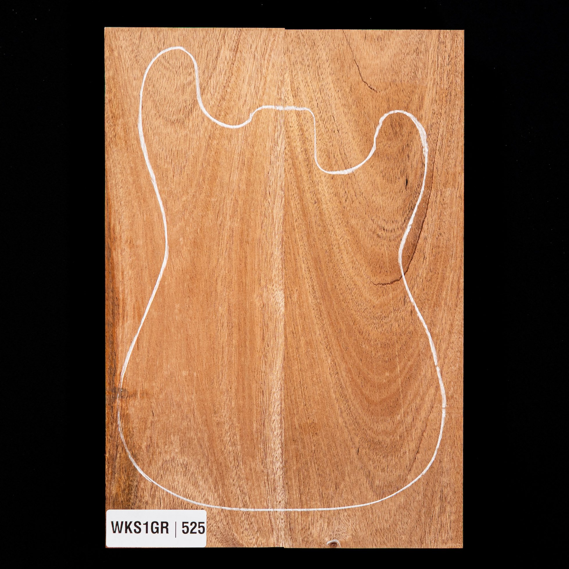 African Mahogany Body Blank, 2-Piece (10 lb) - 525