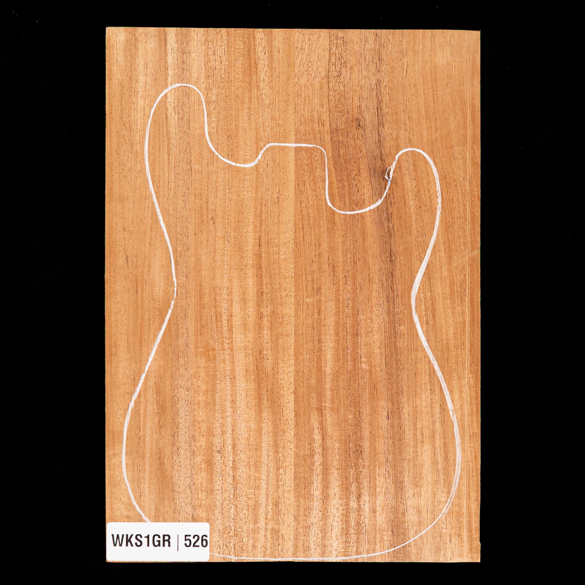 African Mahogany Body Blank, 2-Piece (9.4 lb) - 526