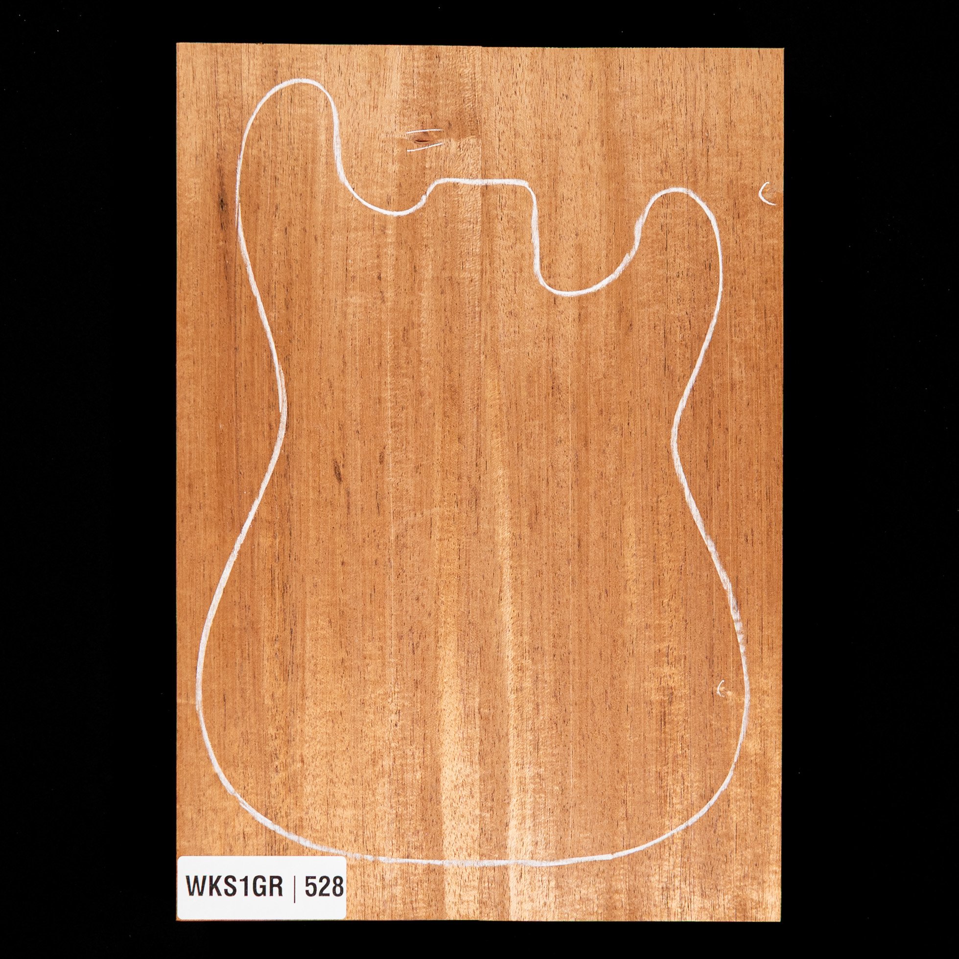 African Mahogany Body Blank, 2-Piece (9.4 lb) - 528