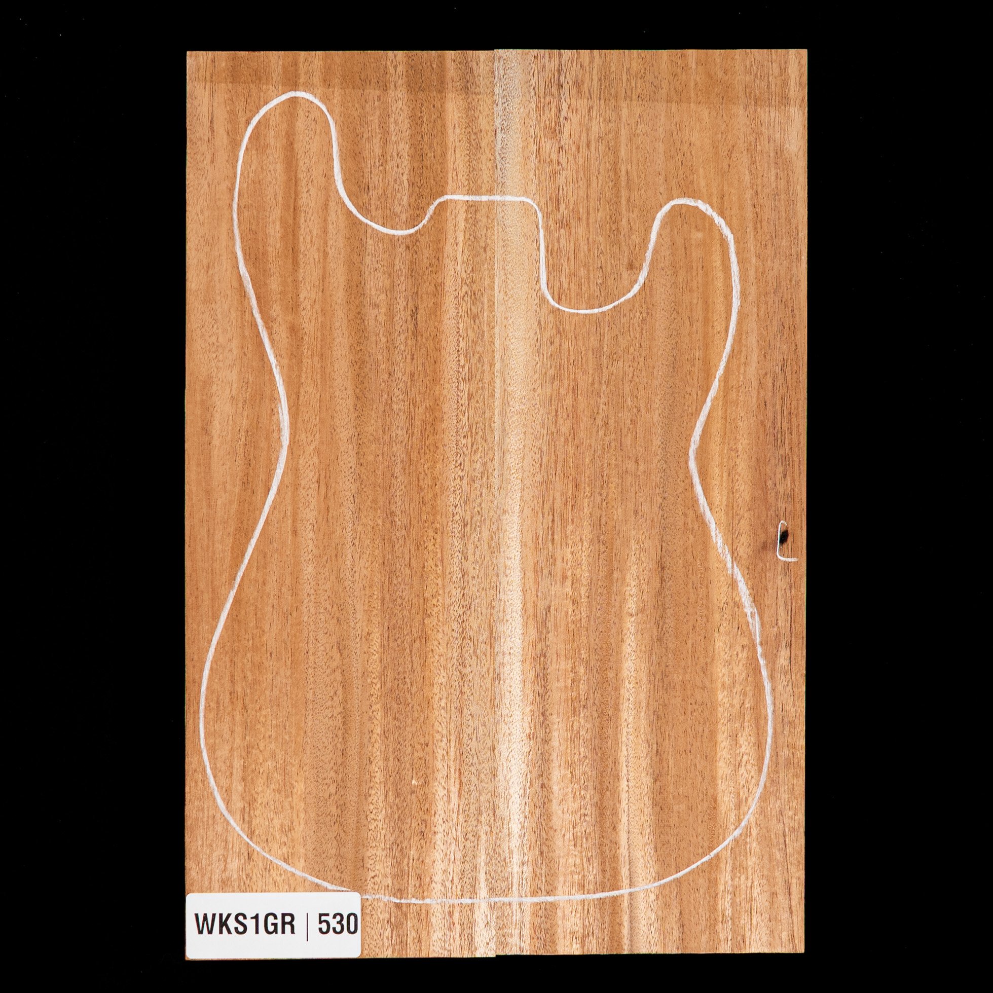 African Mahogany Body Blank, 2-Piece (9.6 lb) - 530