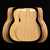 WoodStax Pau Ferro Triple-O Guitar Kit, Bolt-on Neck - 035