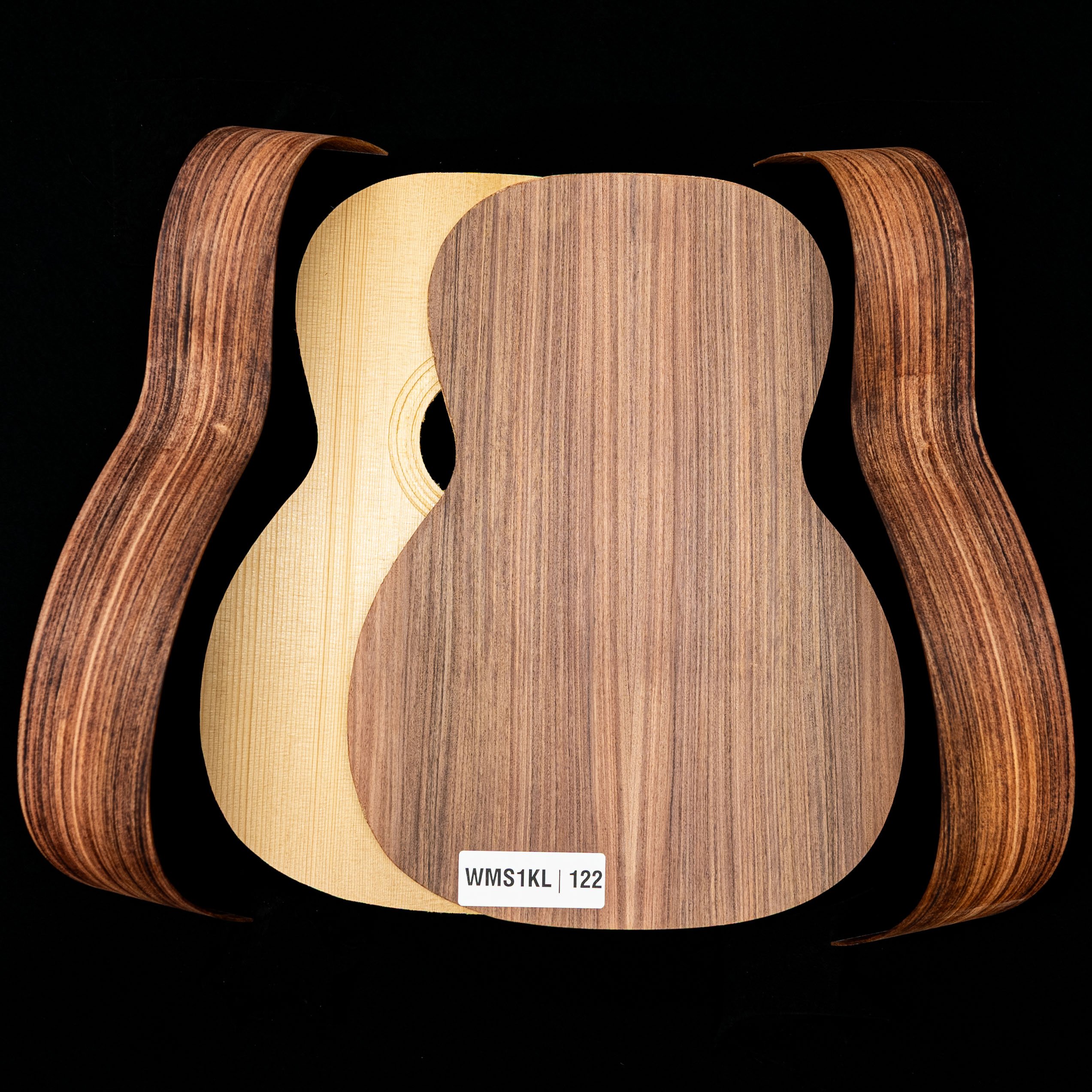 WoodStax Pau Ferro Triple-O Guitar Kit, Bolt-on Neck - 122