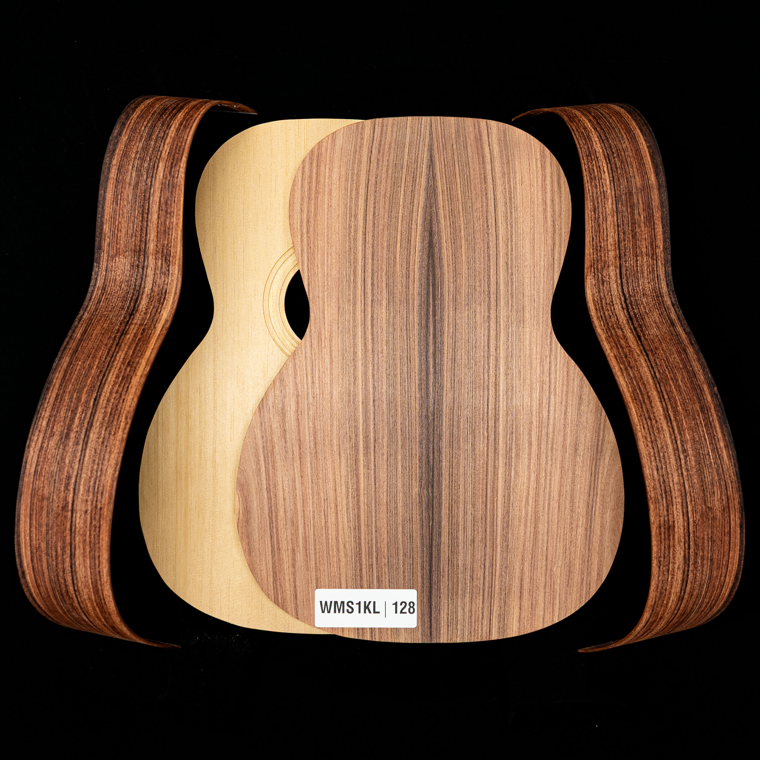 WoodStax Pau Ferro Triple-O Guitar Kit, Bolt-on Neck - 128